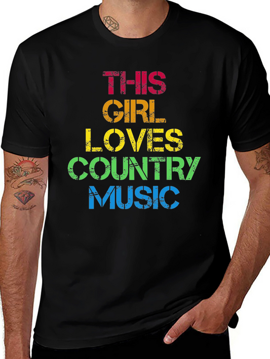 This Girl Loves Country Music T-Shirt