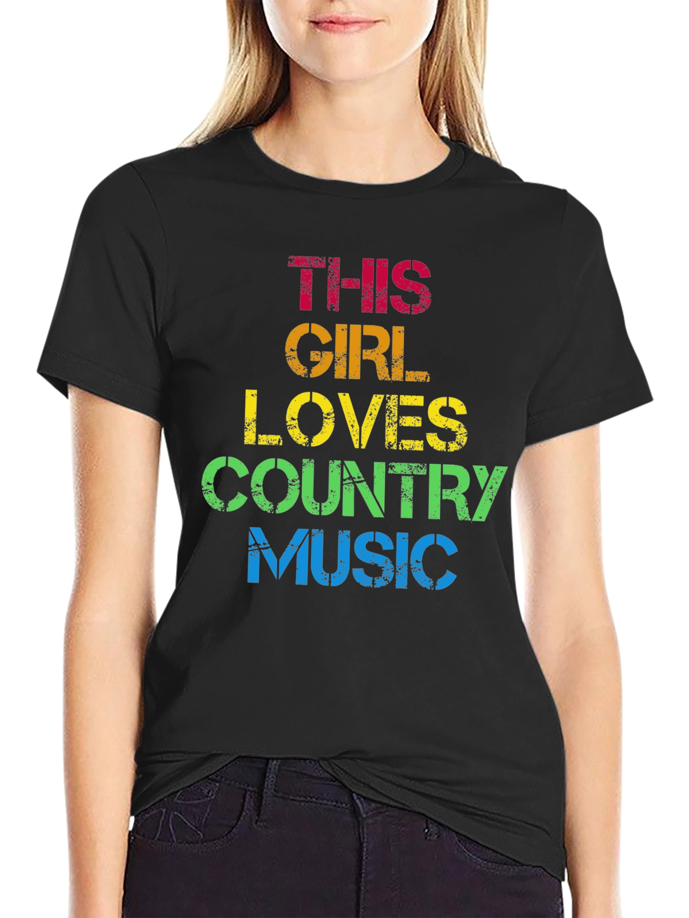 This Girl Loves Country Music T-Shirt
