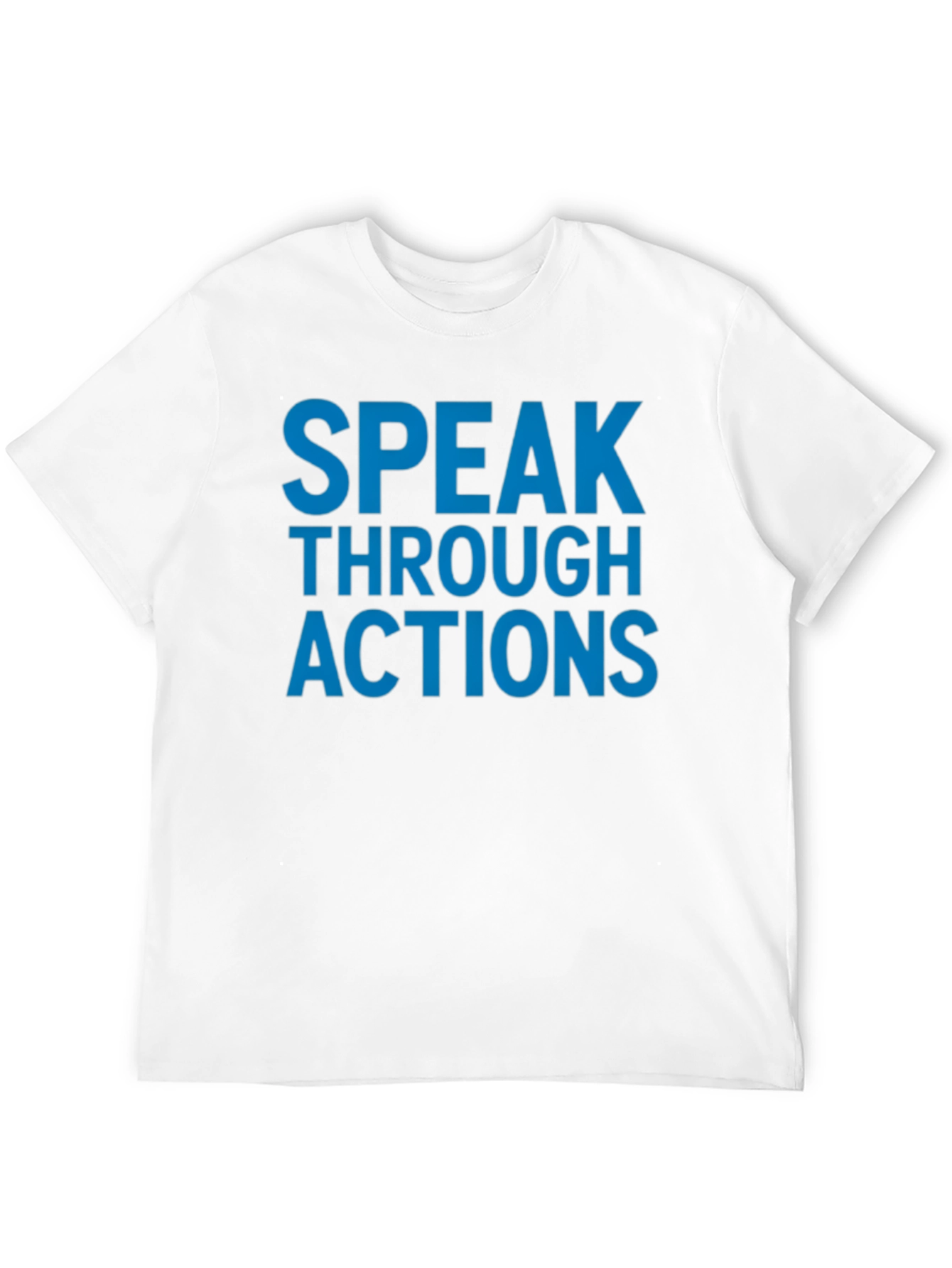 Speak Through Actions Black Graphic T-Shirt