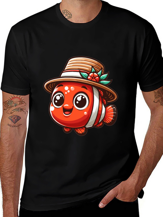 Clownfish in Hat Graphic Tee