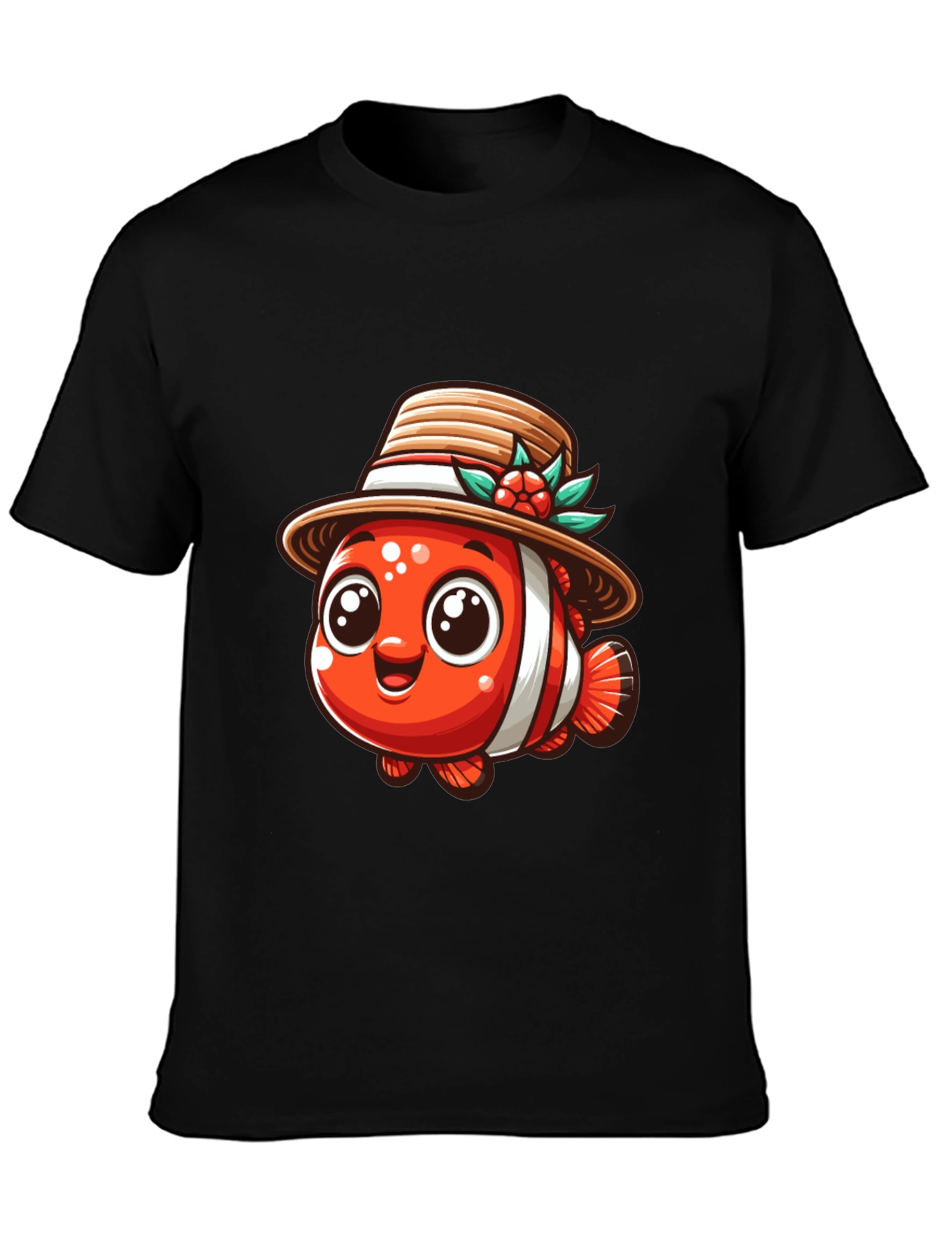 Clownfish in Hat Graphic Tee