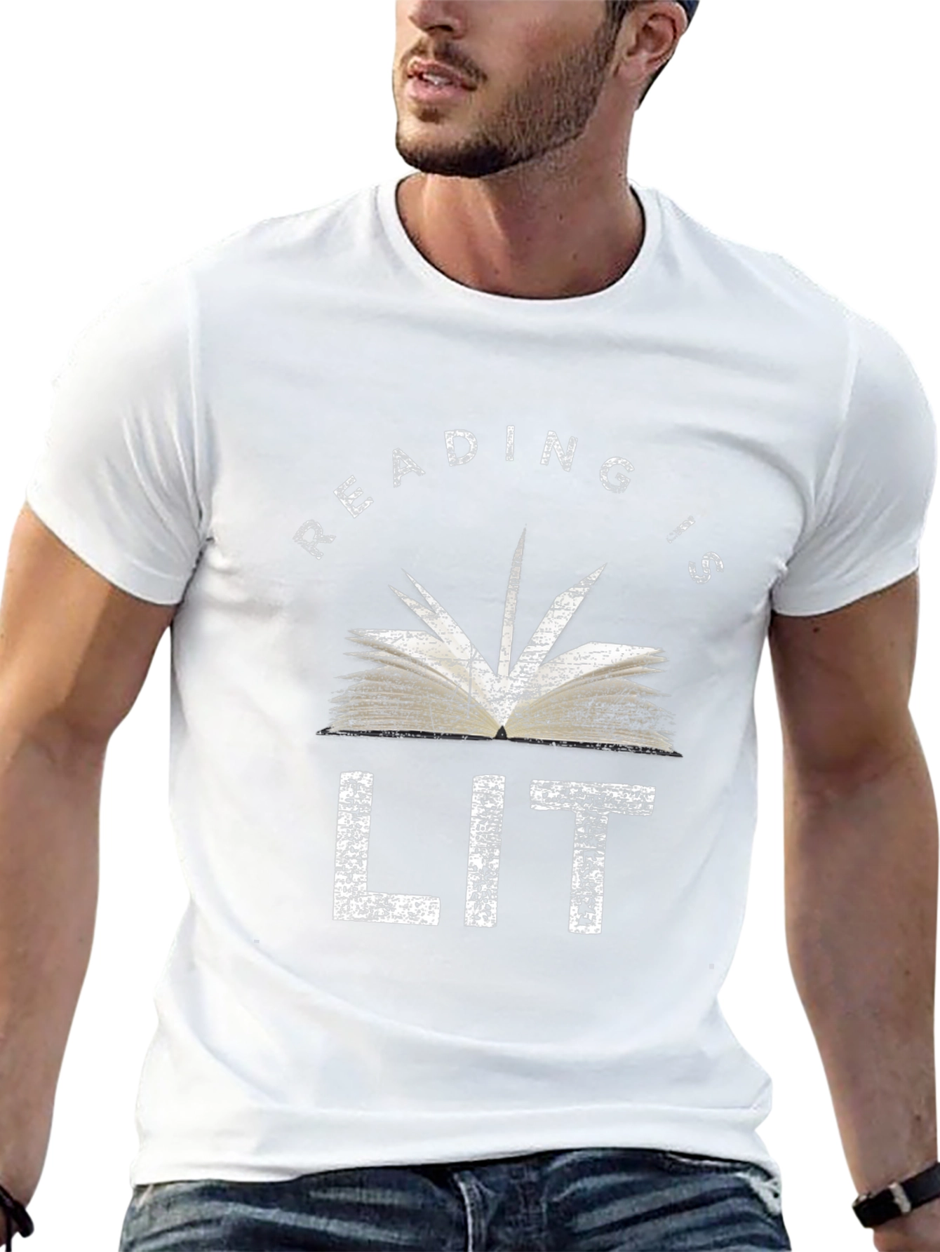 Reading is LIT Graphic Tee - Black