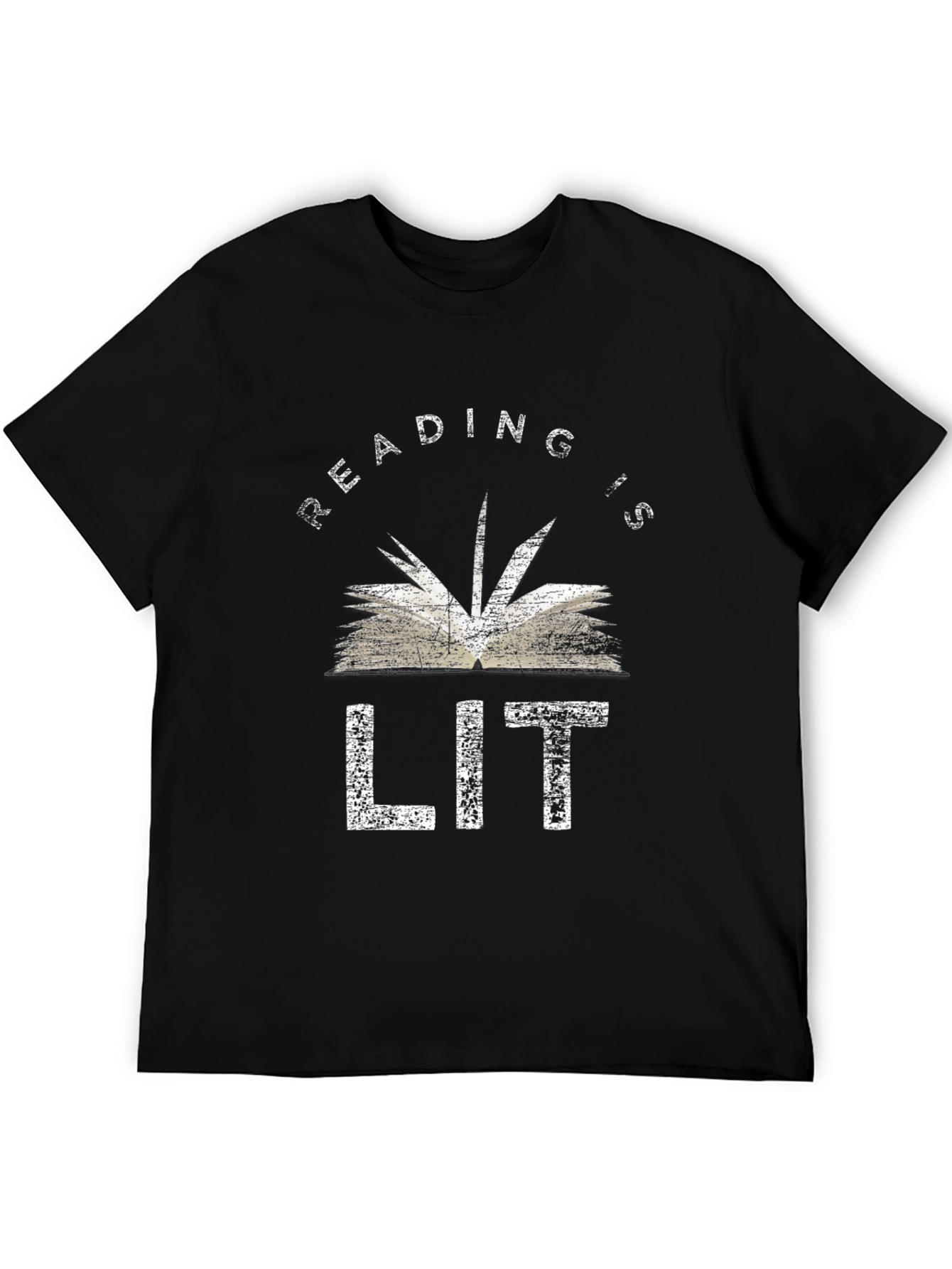 Reading is LIT Graphic Tee - Black