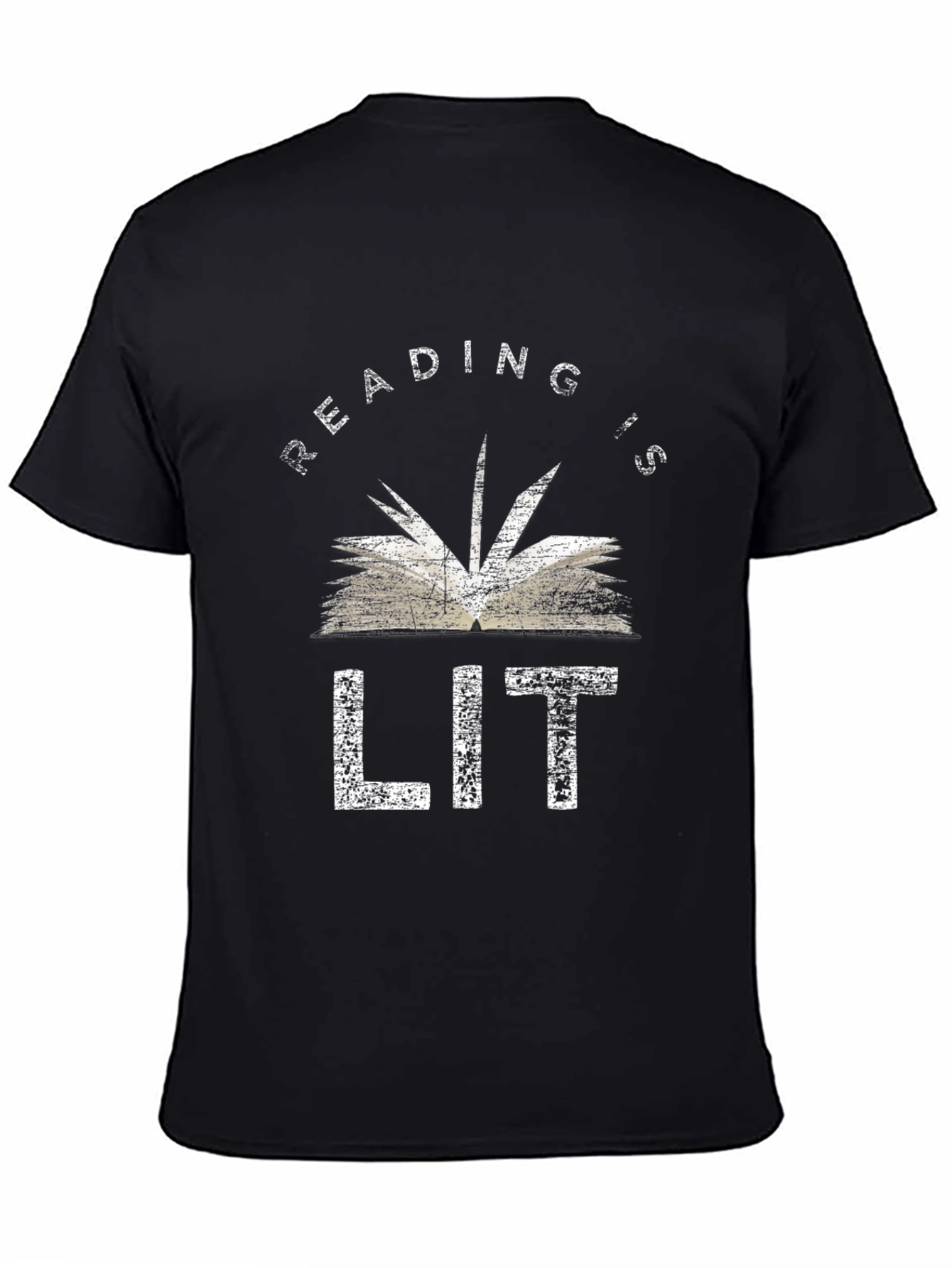 Reading is LIT Graphic Tee - Black