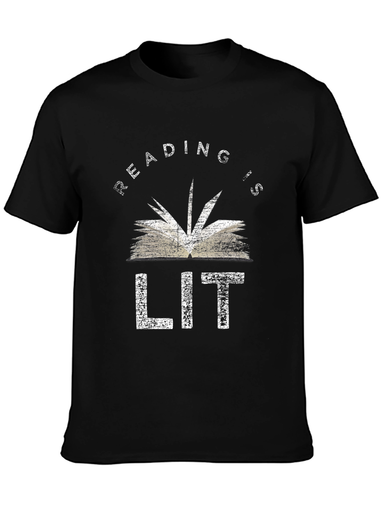 Reading is LIT Graphic Tee - Black