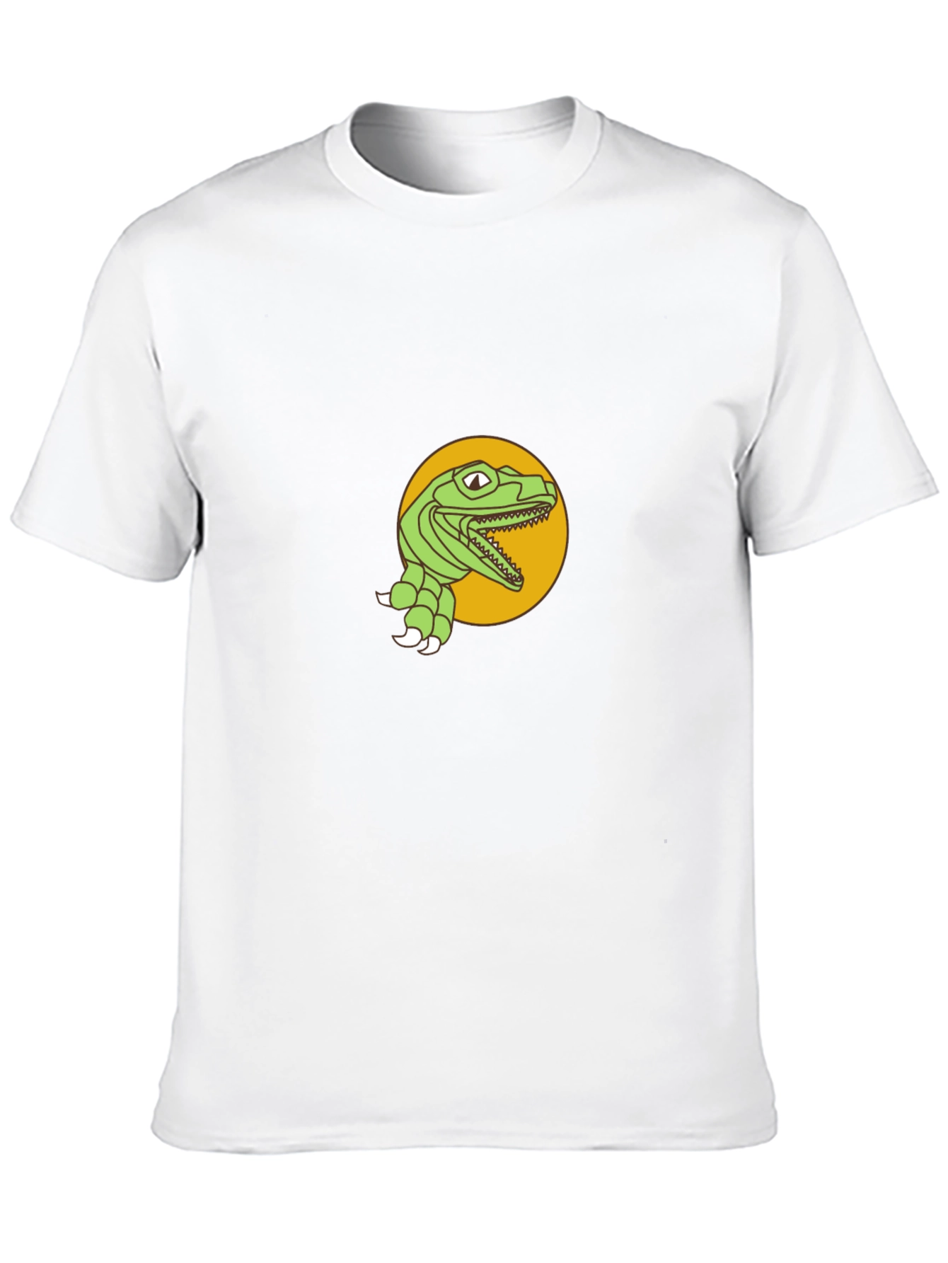 Dino Graphic Tee - Black Cotton T-Shirt