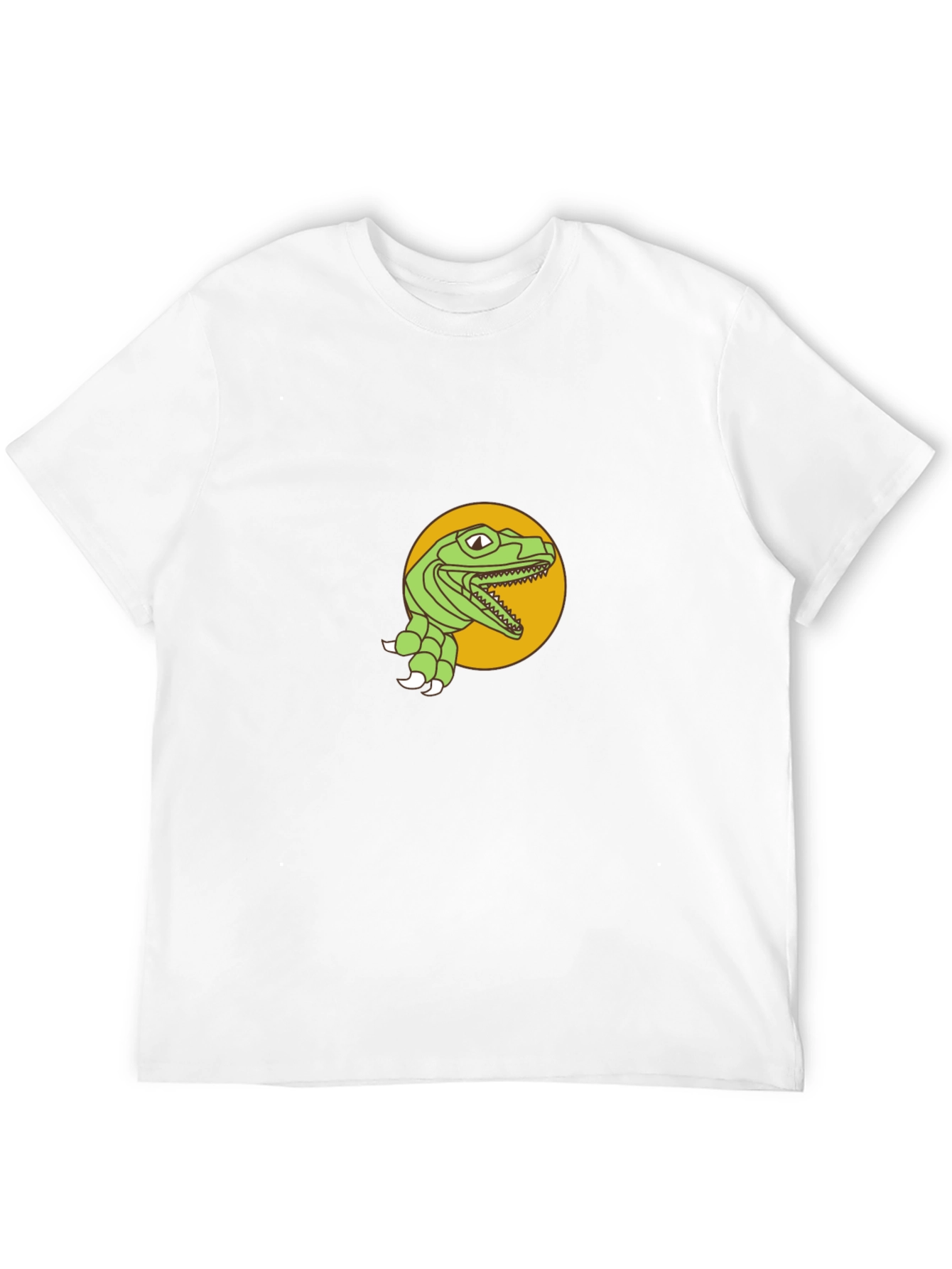 Dino Graphic Tee - Black Cotton T-Shirt