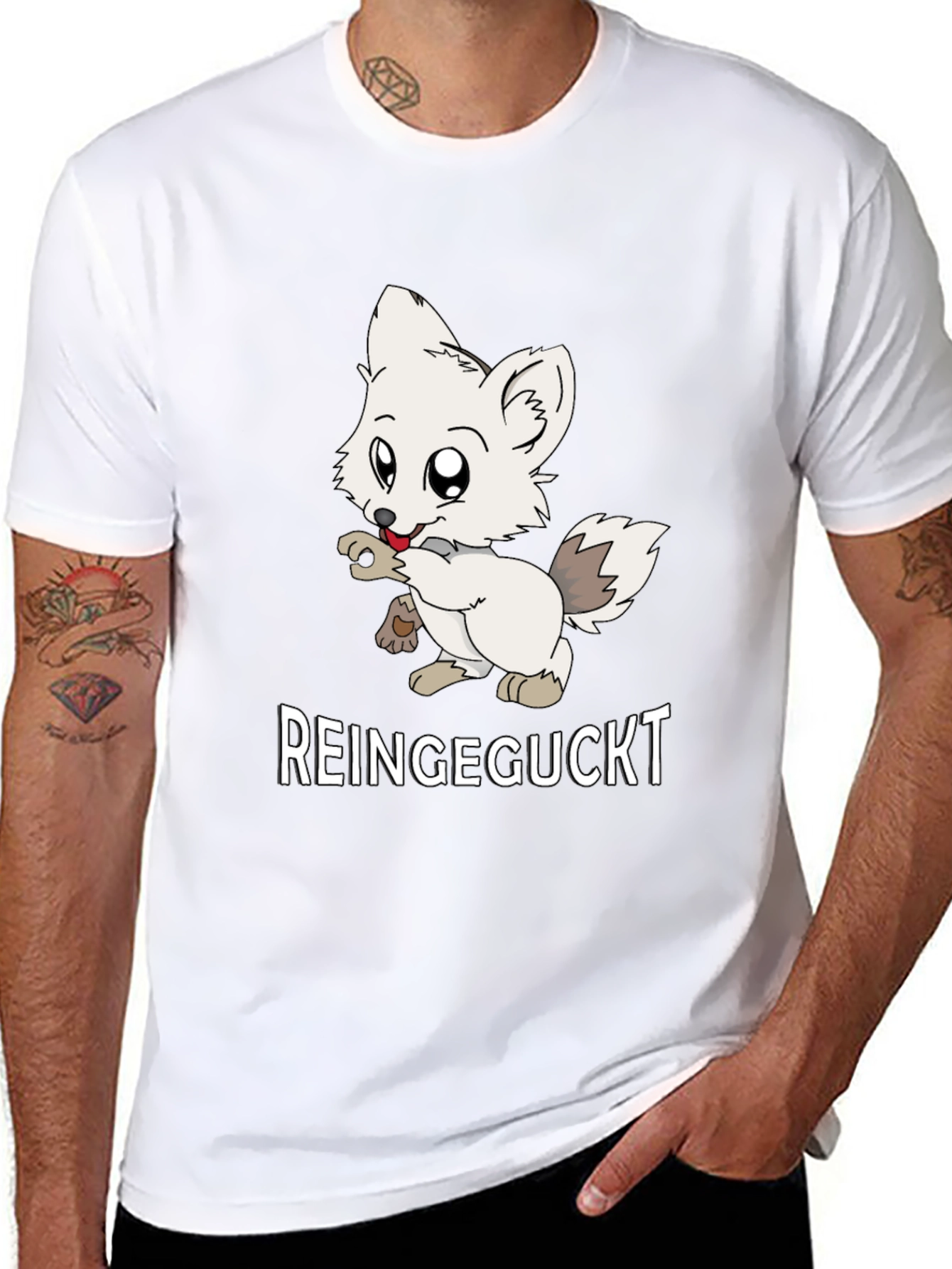 Cute Fox Graphic Tee - Reingeguckt Design