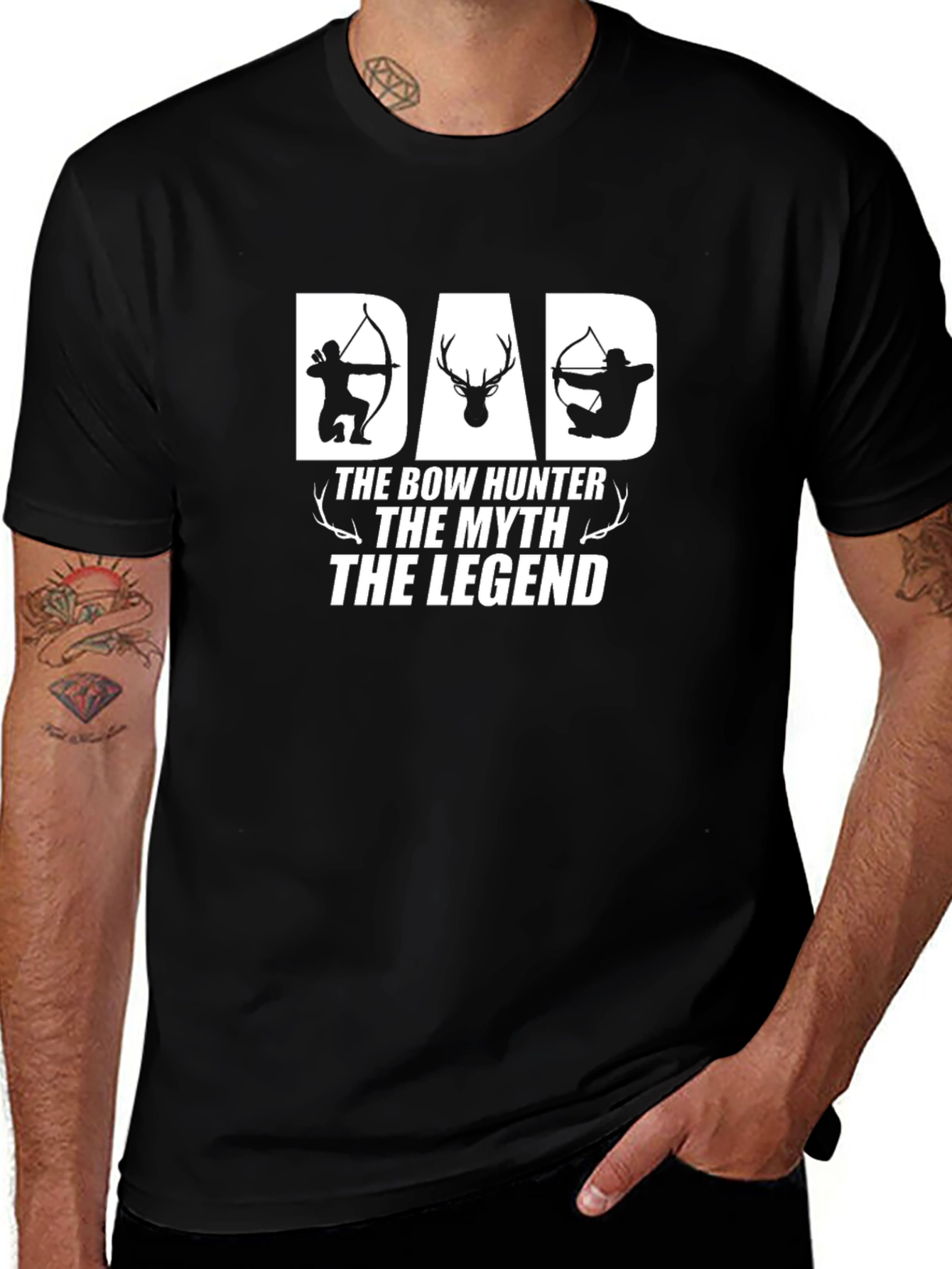 Dad Bow Hunter T-Shirt - The Myth The Legend