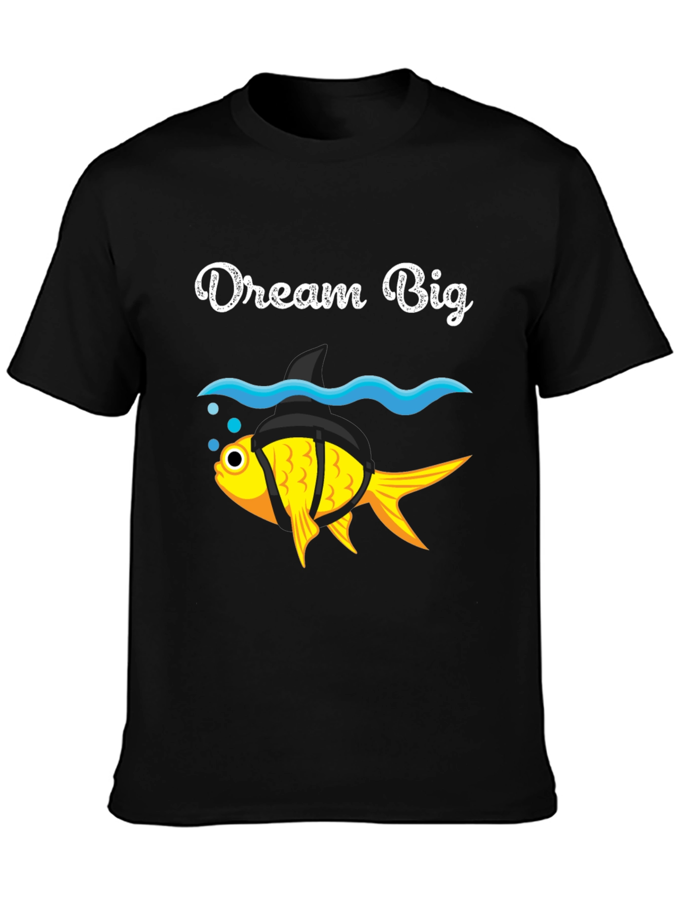 Dream Big Goldfish Shark Fin Funny T-Shirt