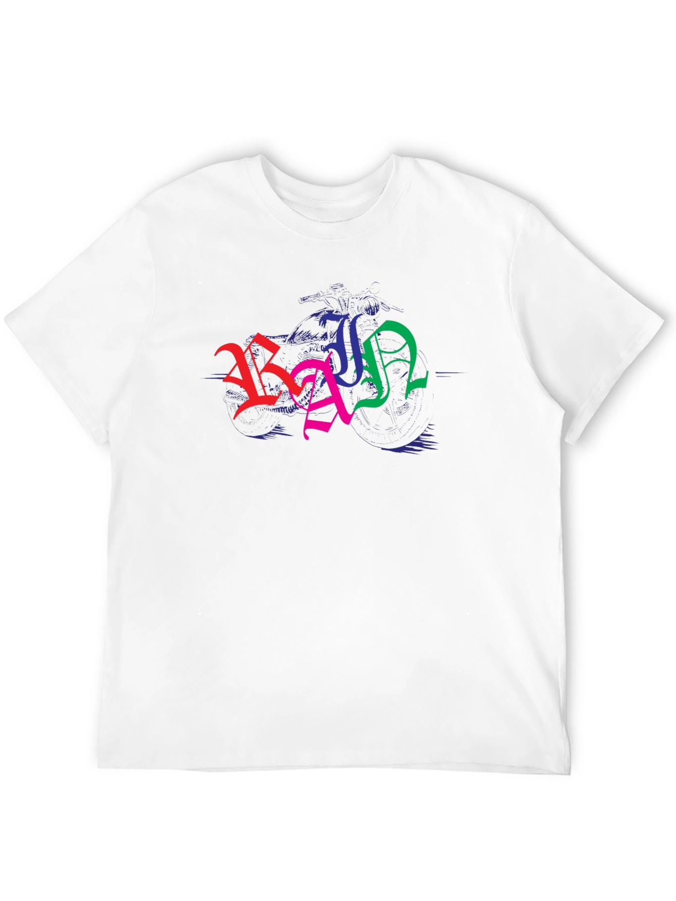 Colorful Graphic Black T-Shirt