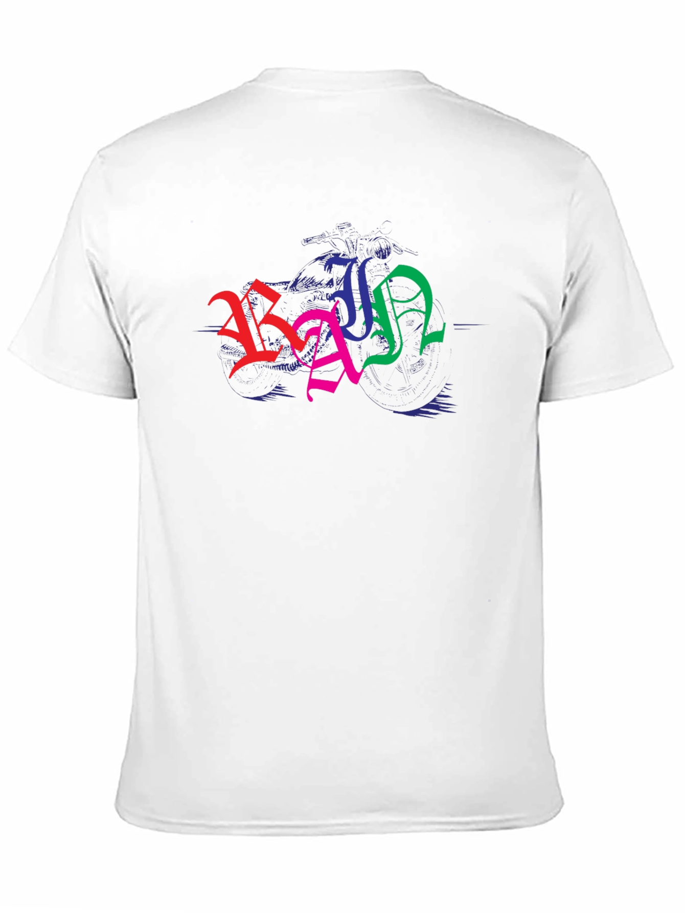 Colorful Graphic Black T-Shirt