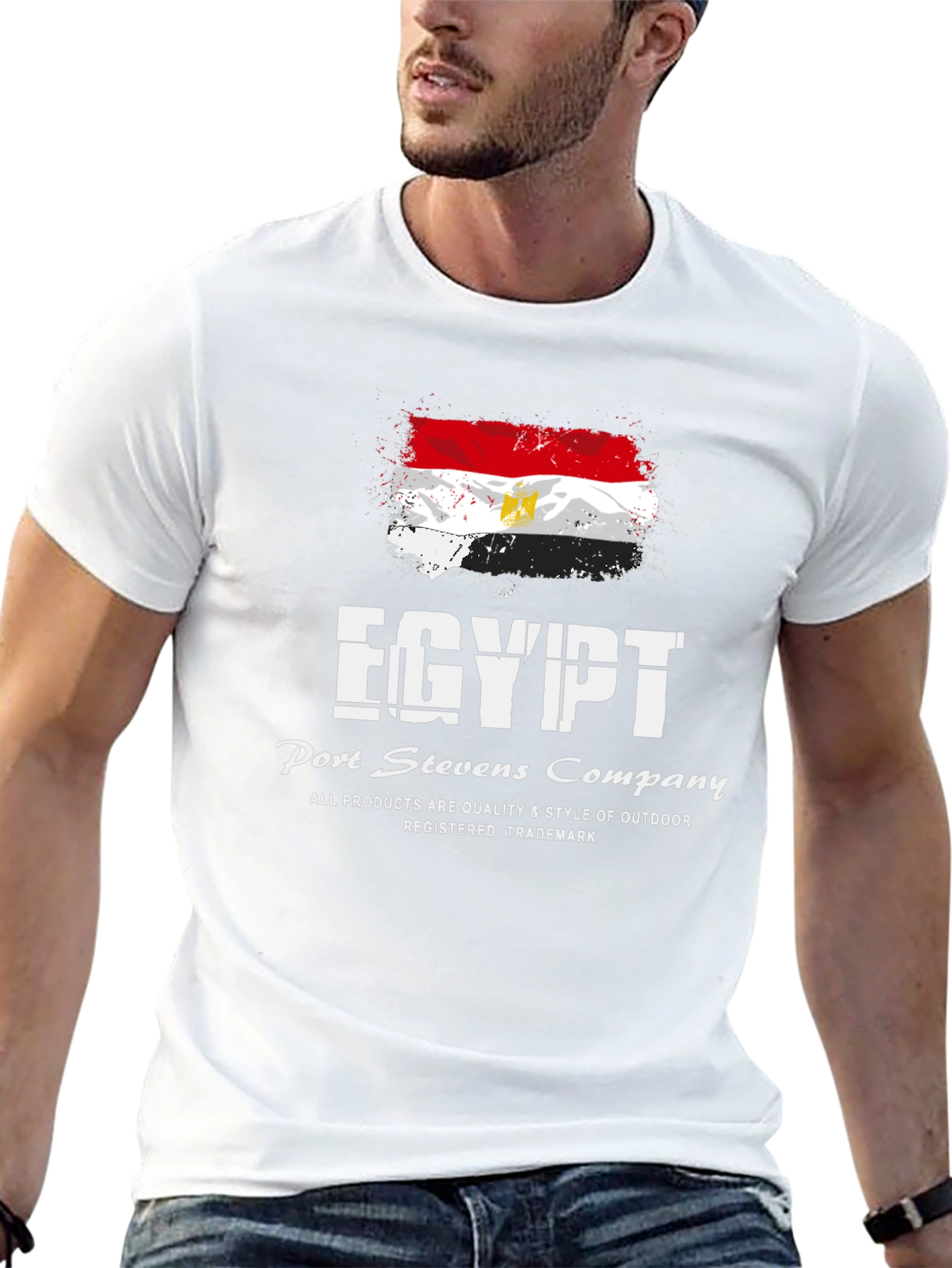Egypt Flag Graphic T-Shirt - Port Stevens Company