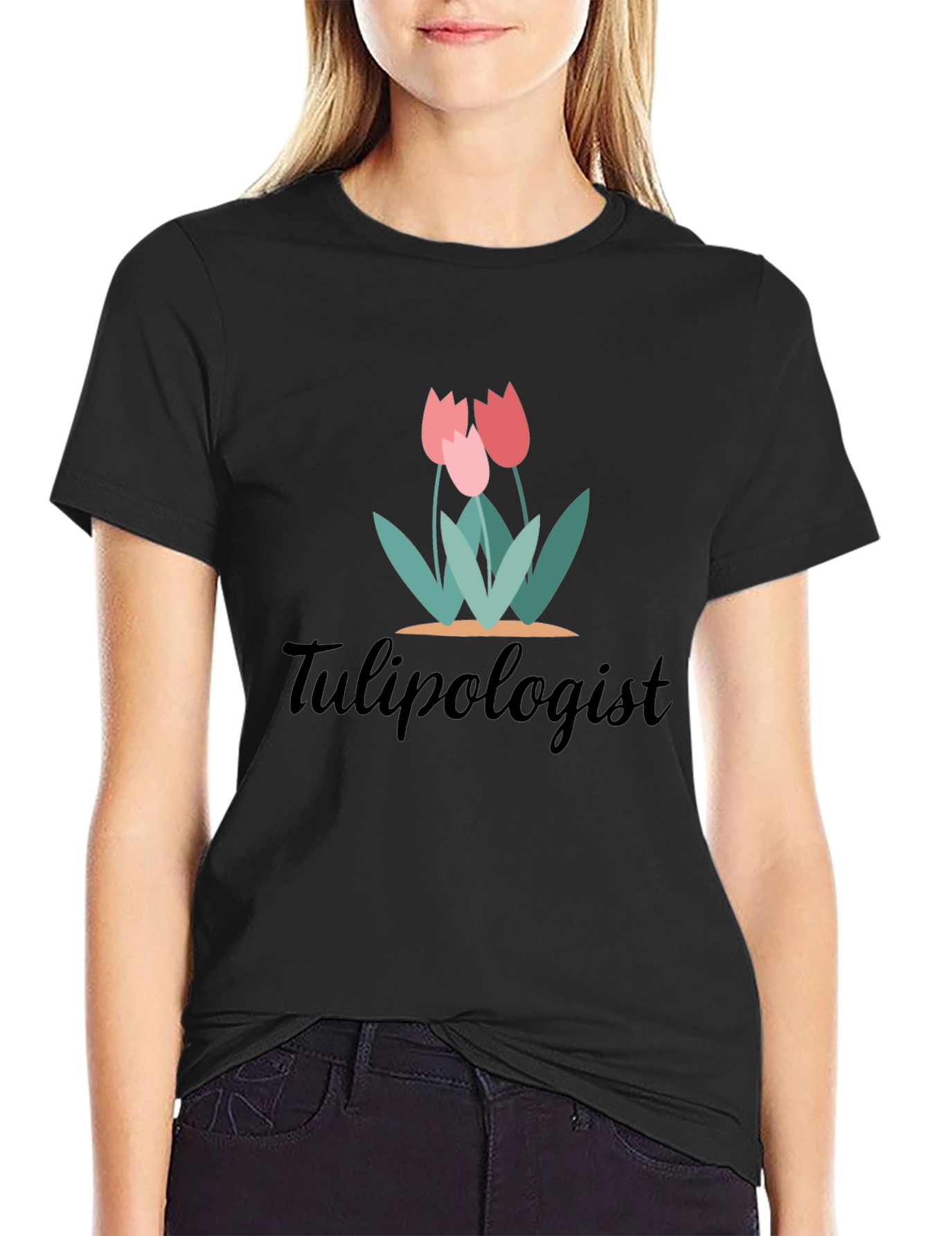Tulipologist Graphic Tee - Black Unisex T-Shirt