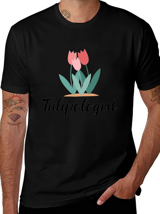Tulipologist Graphic Tee - Black Unisex T-Shirt