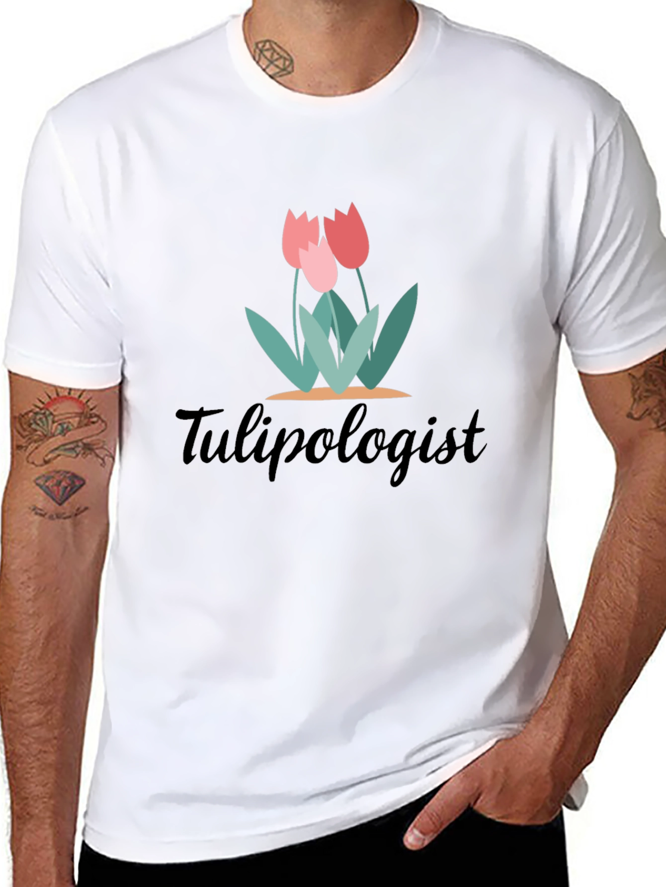 Tulipologist Graphic Tee - Black Unisex T-Shirt