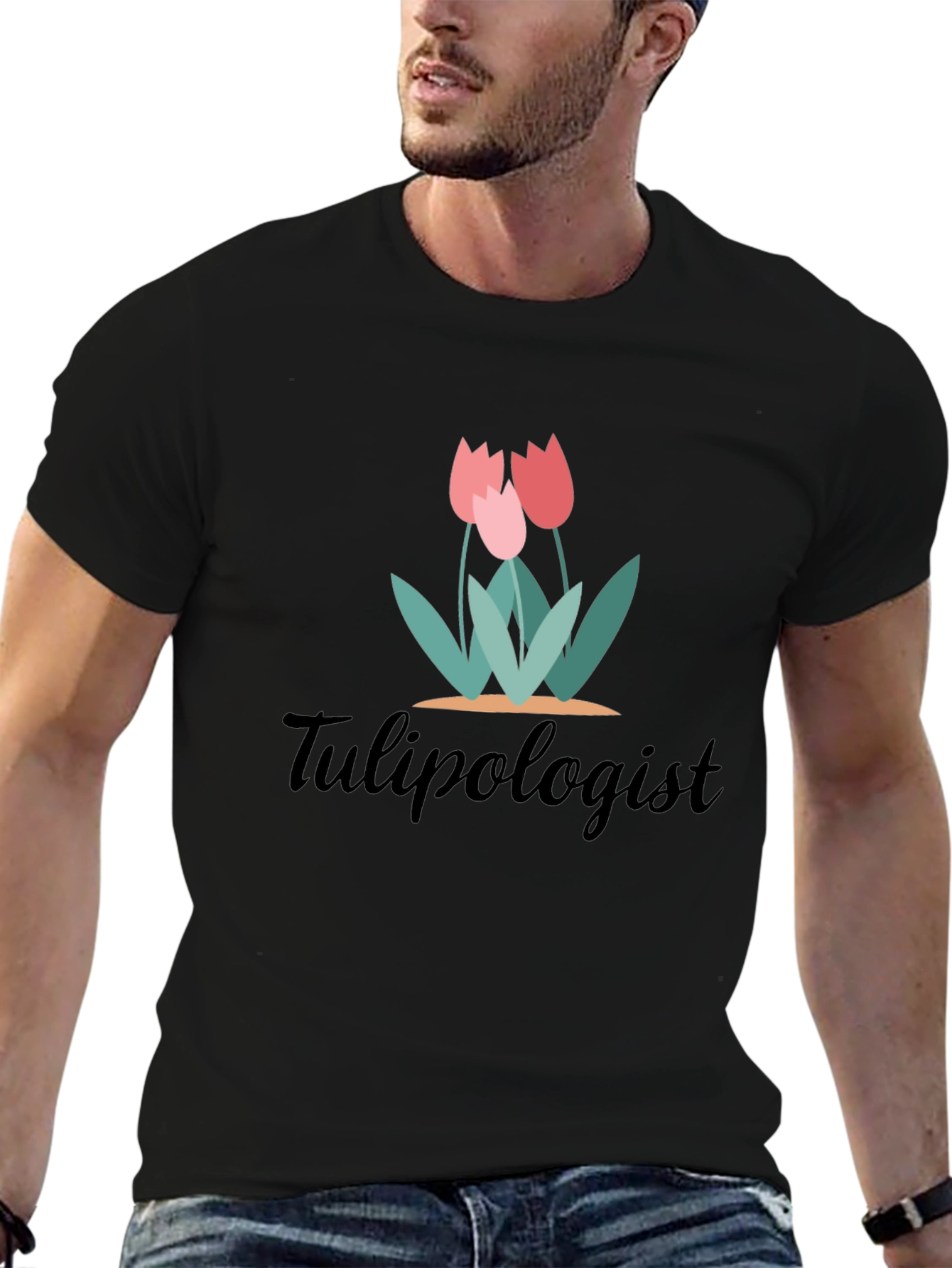 Tulipologist Graphic Tee - Black Unisex T-Shirt
