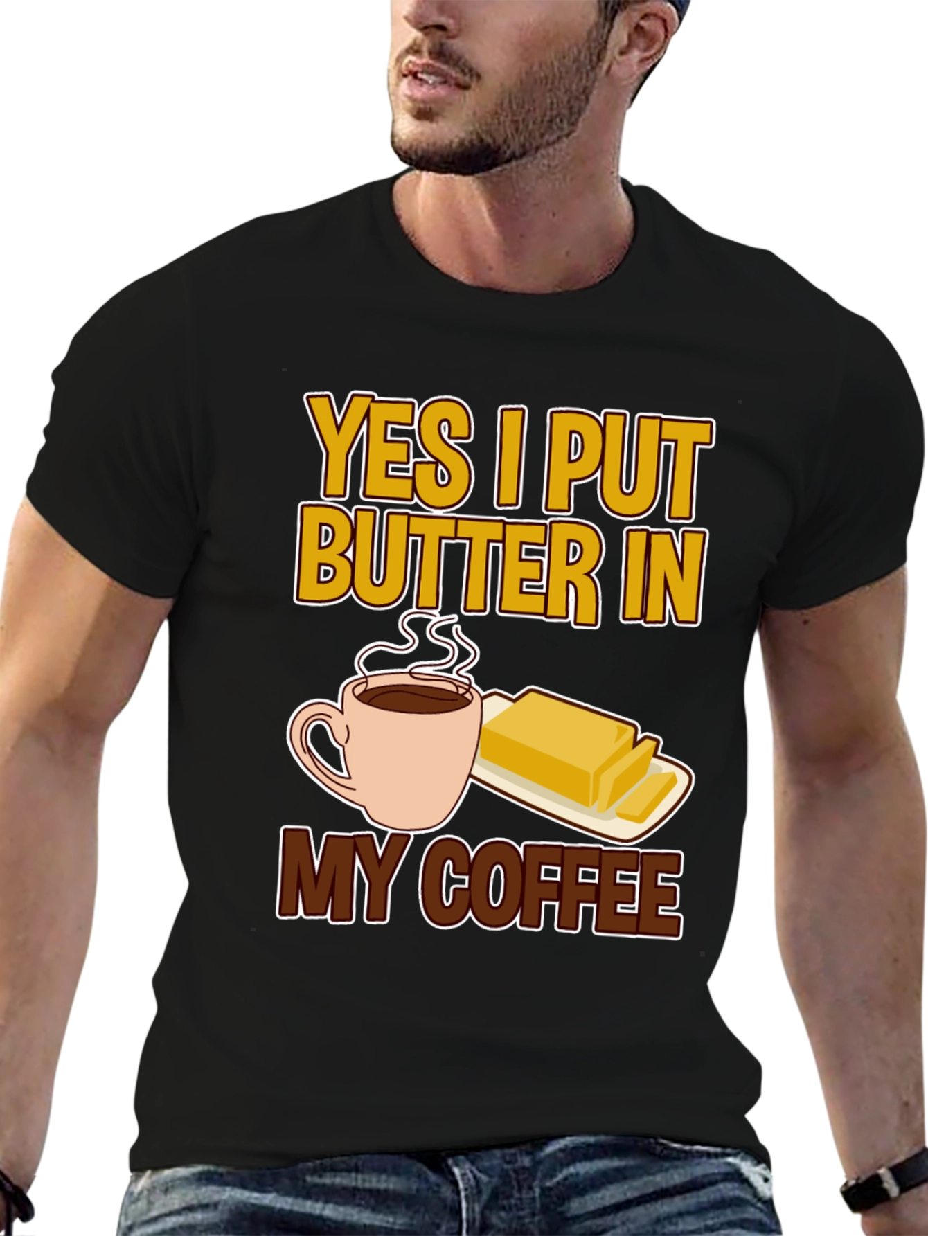 Butter Coffee T-Shirt - Novelty Graphic Tee