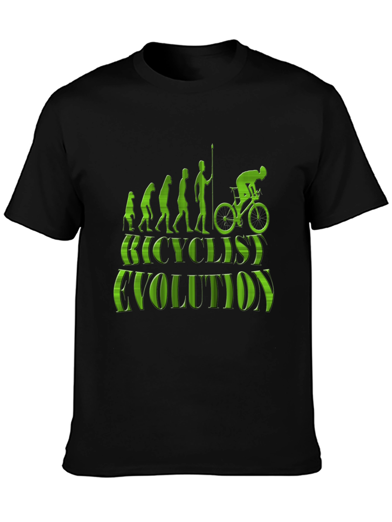 Bicyclist Evolution Graphic T-Shirt
