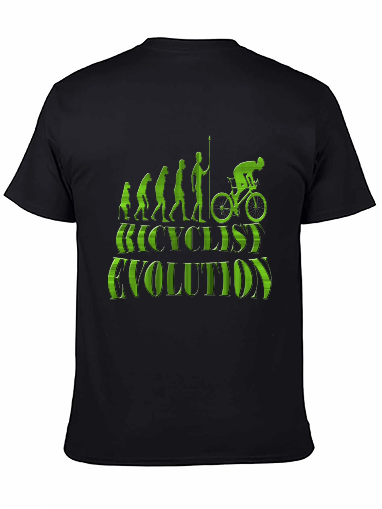 Bicyclist Evolution Graphic T-Shirt