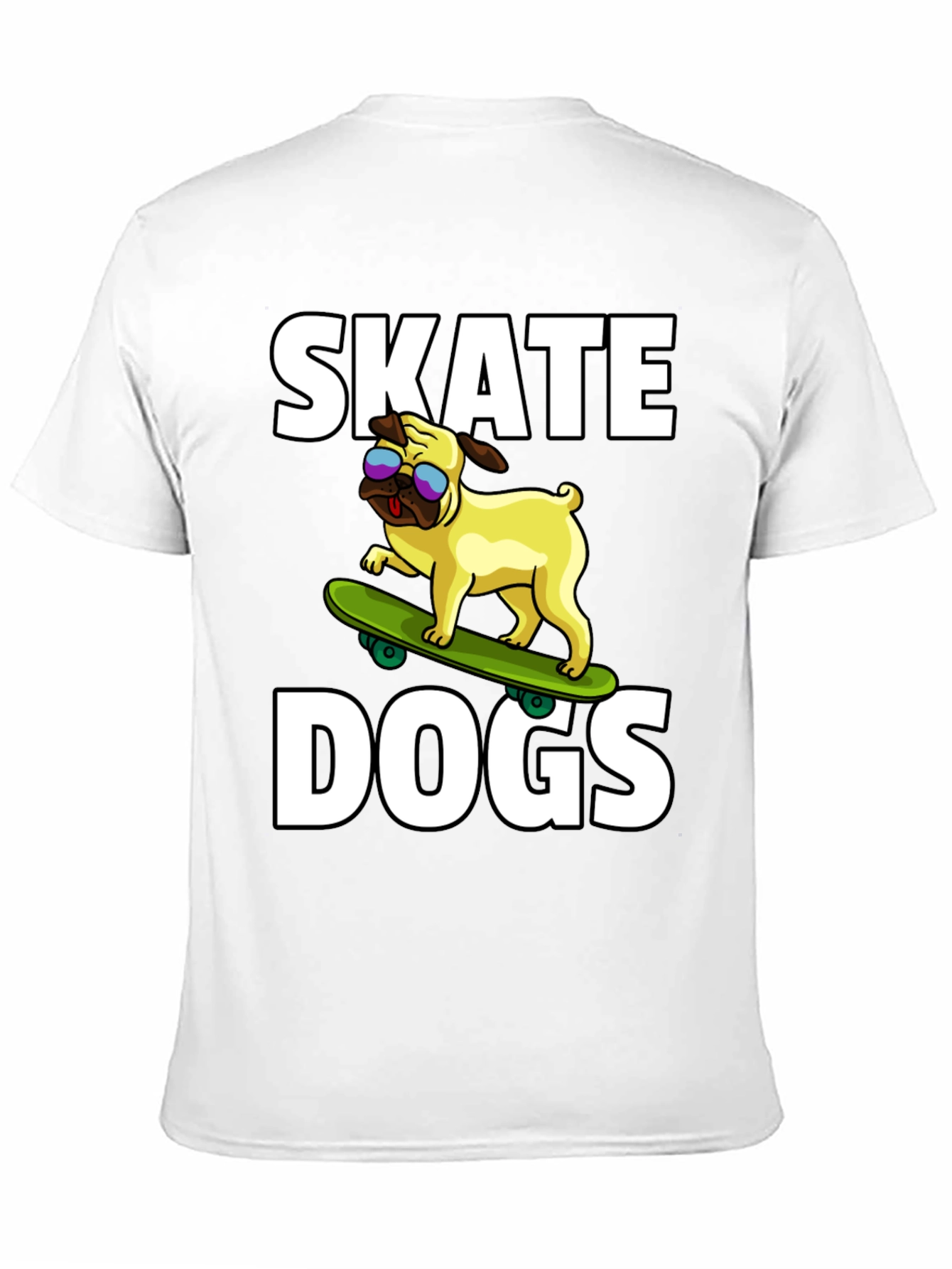 Skate Dogs Graphic Tee - Black Cotton T-Shirt