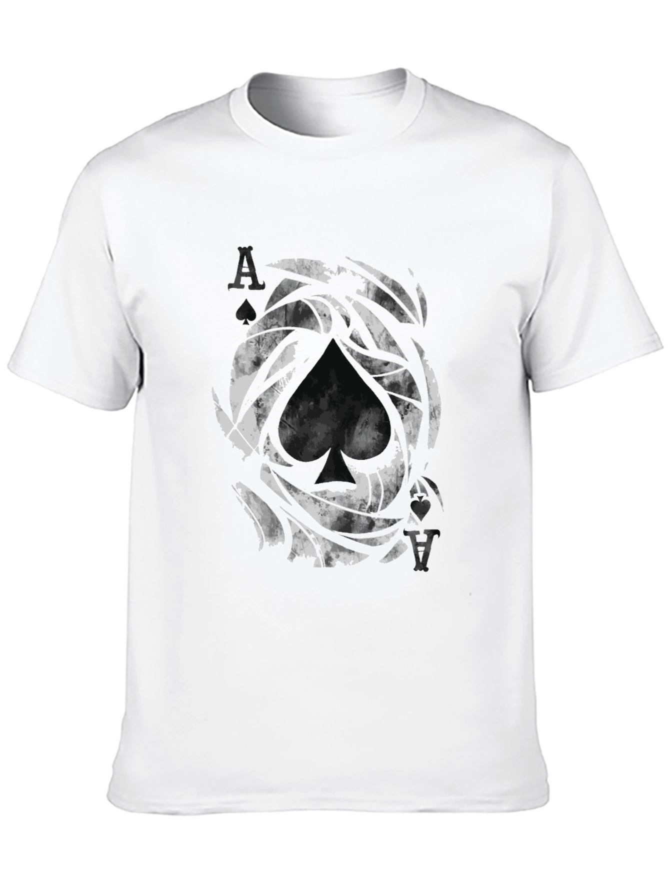 Ace of Spades Graphic Print Black T-Shirt