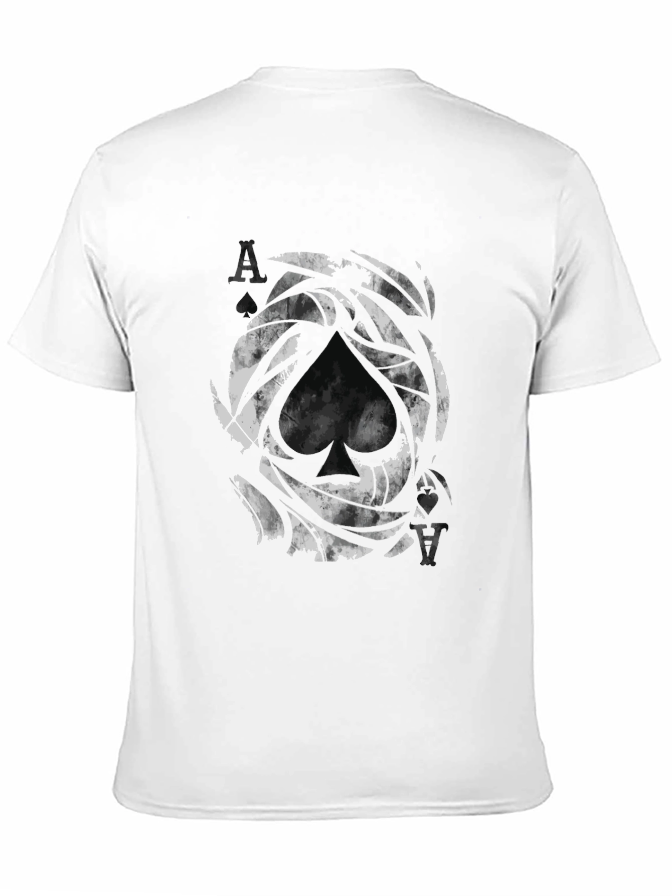 Ace of Spades Graphic Print Black T-Shirt