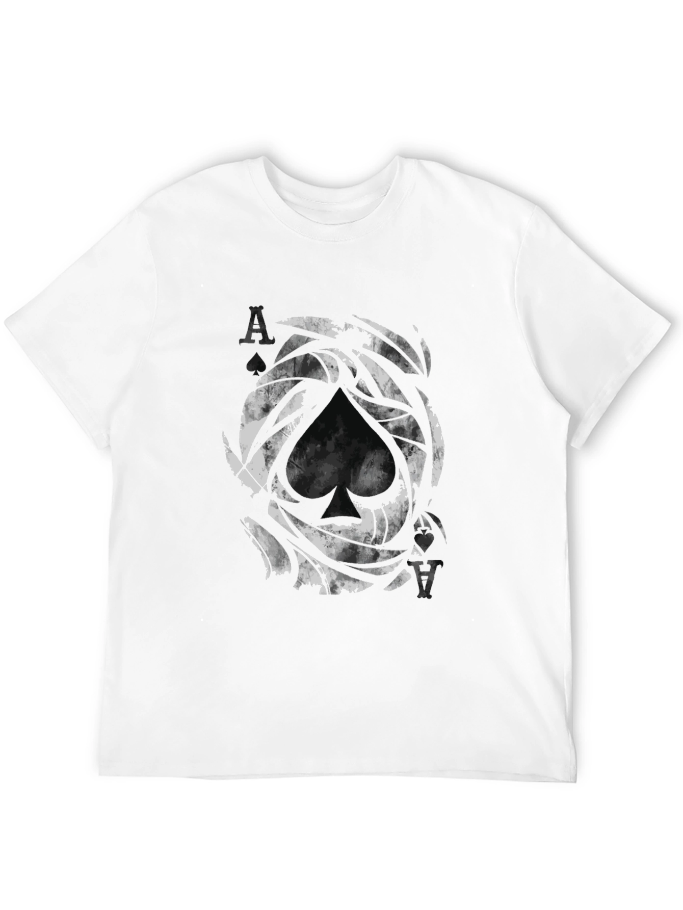 Ace of Spades Graphic Print Black T-Shirt