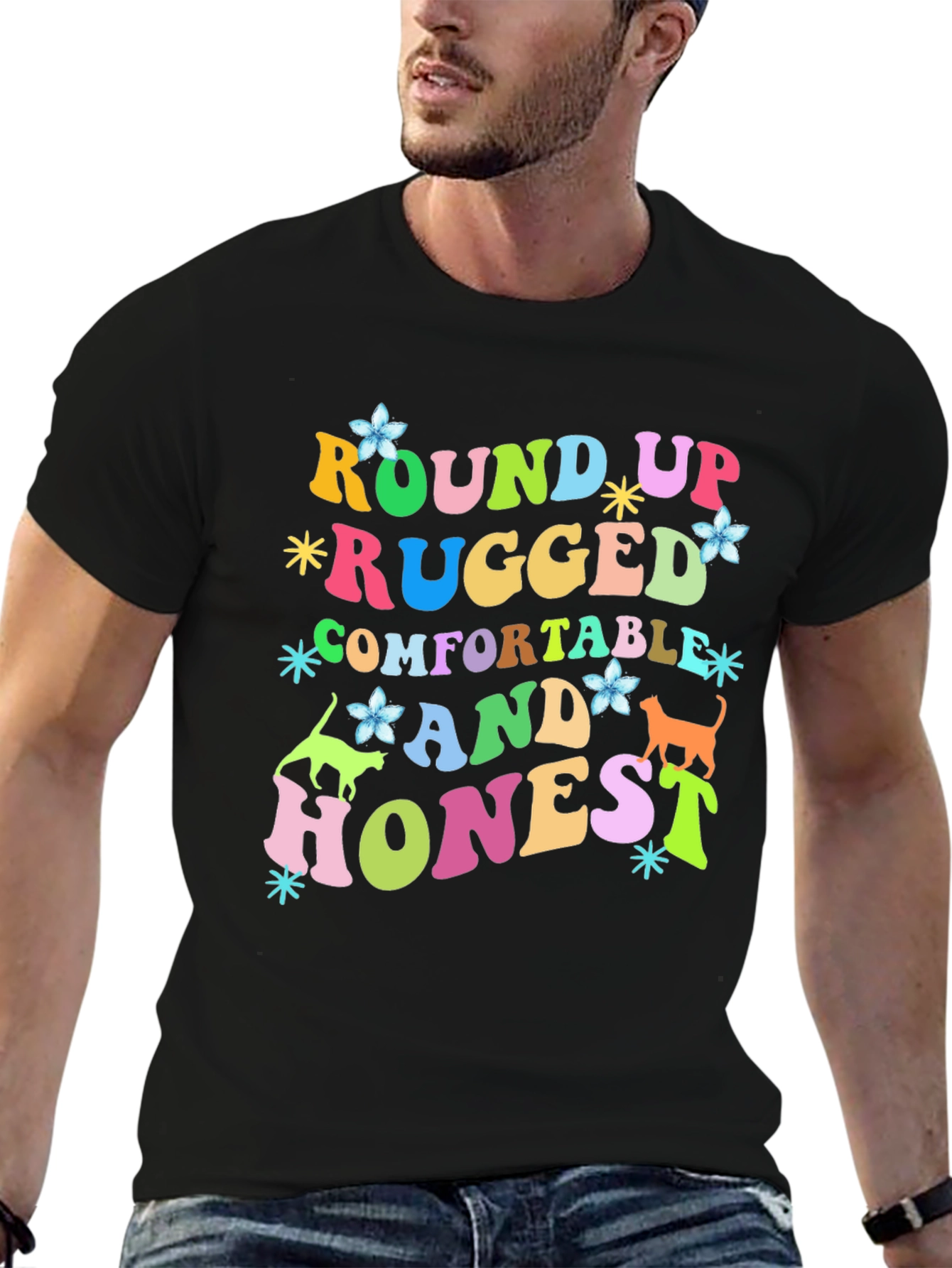 Round Up Rugged Graphic T-Shirt