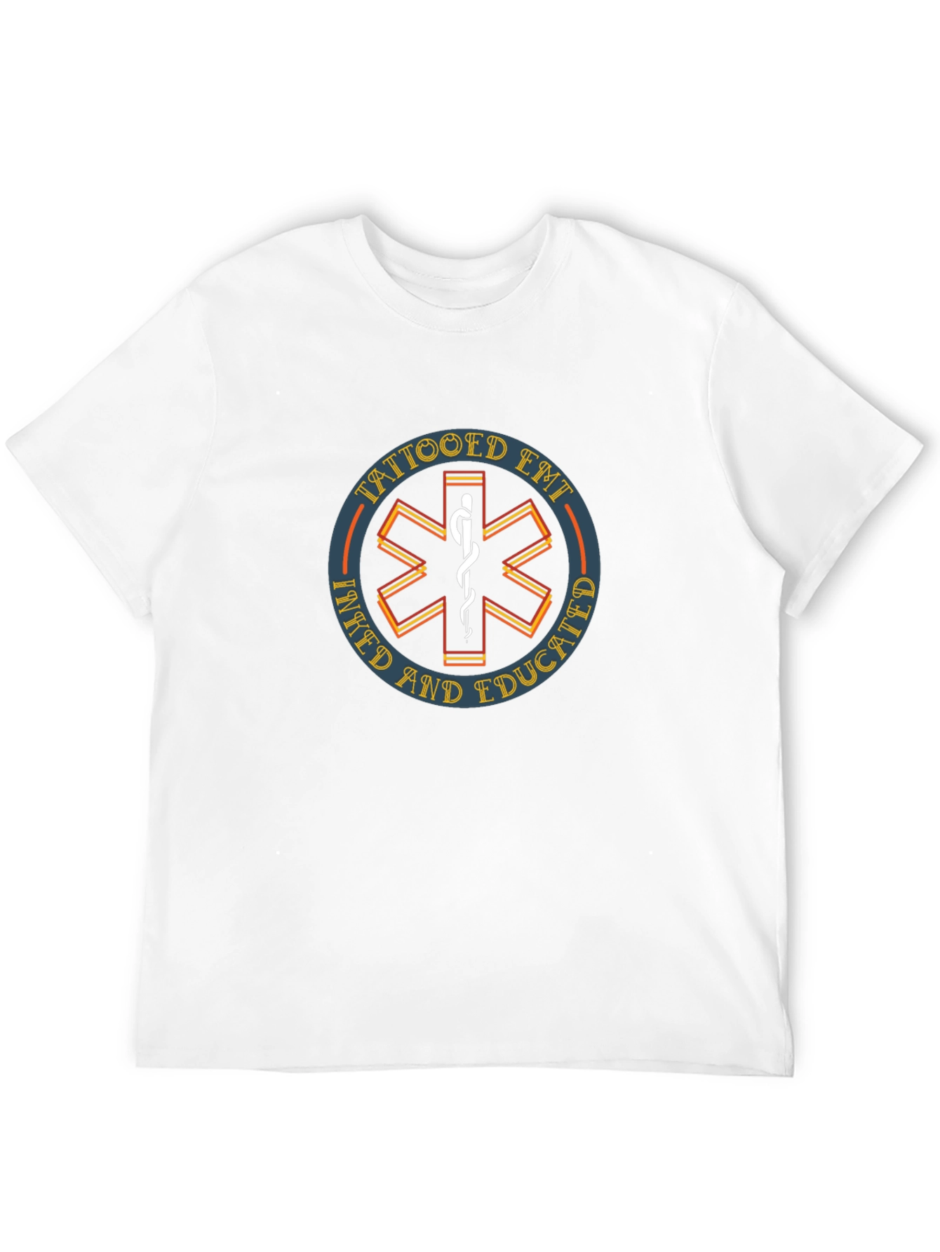Tattooed EMT T-Shirt - Inked and Educated Design
