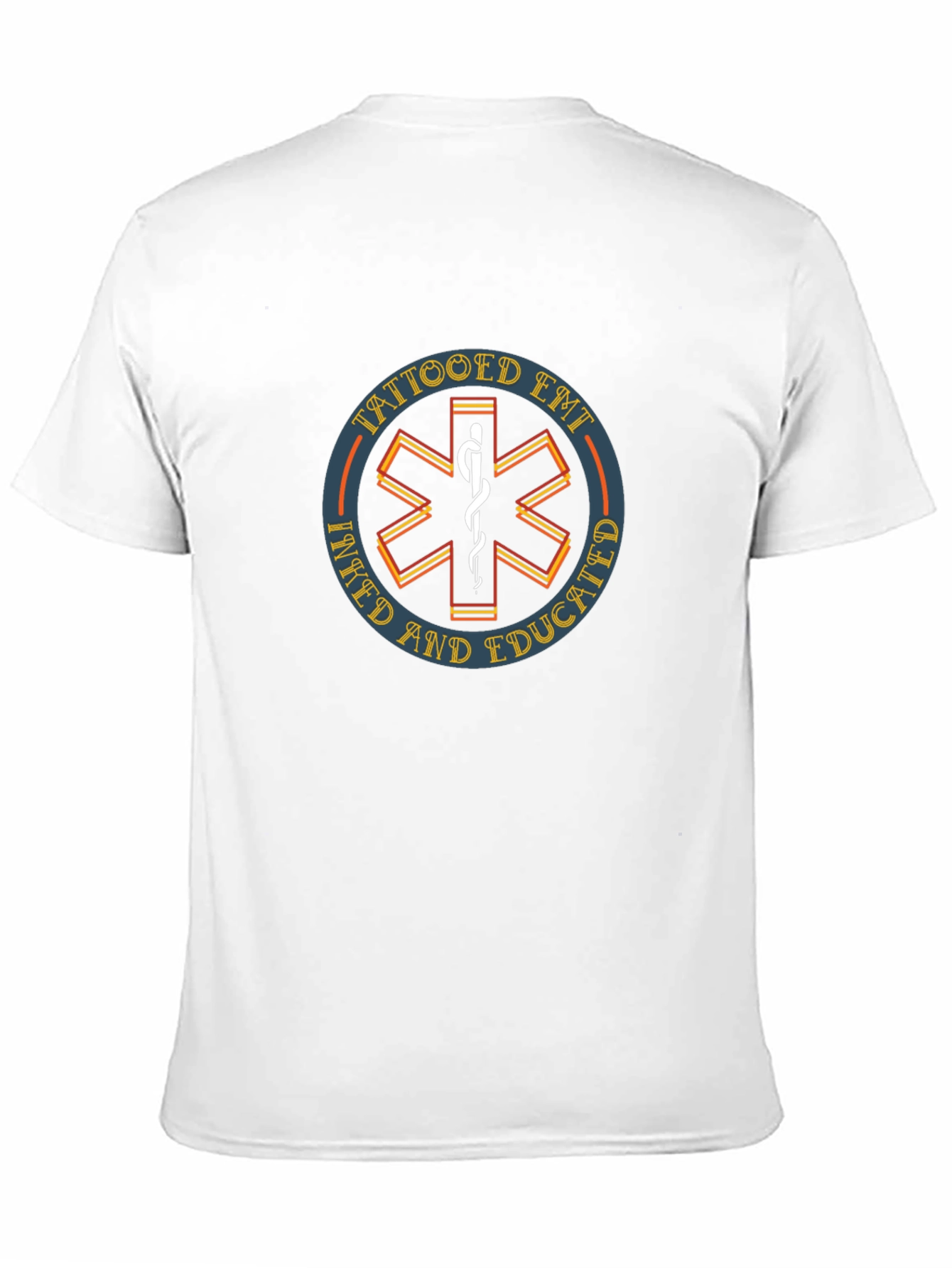 Tattooed EMT T-Shirt - Inked and Educated Design