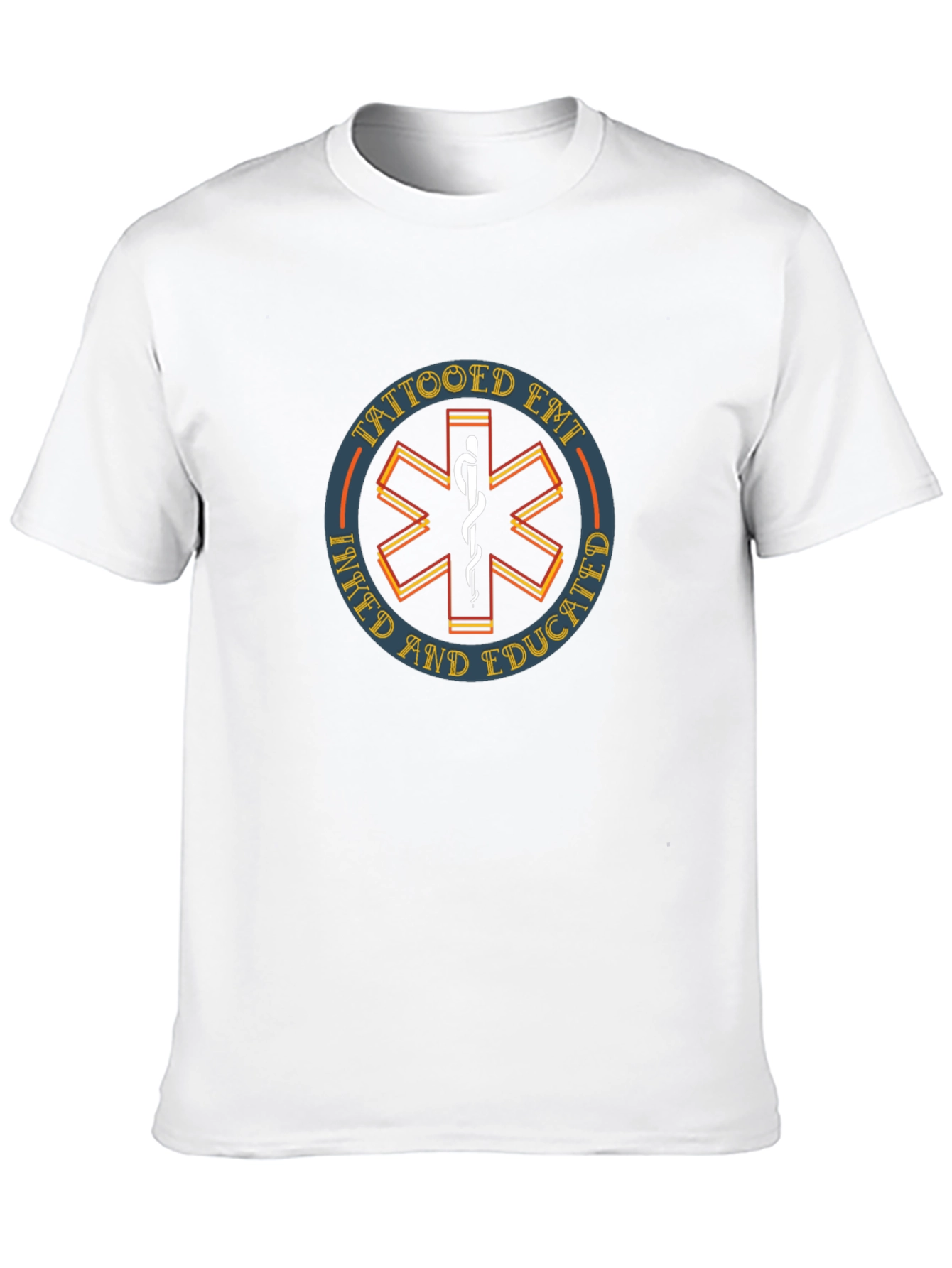 Tattooed EMT T-Shirt - Inked and Educated Design