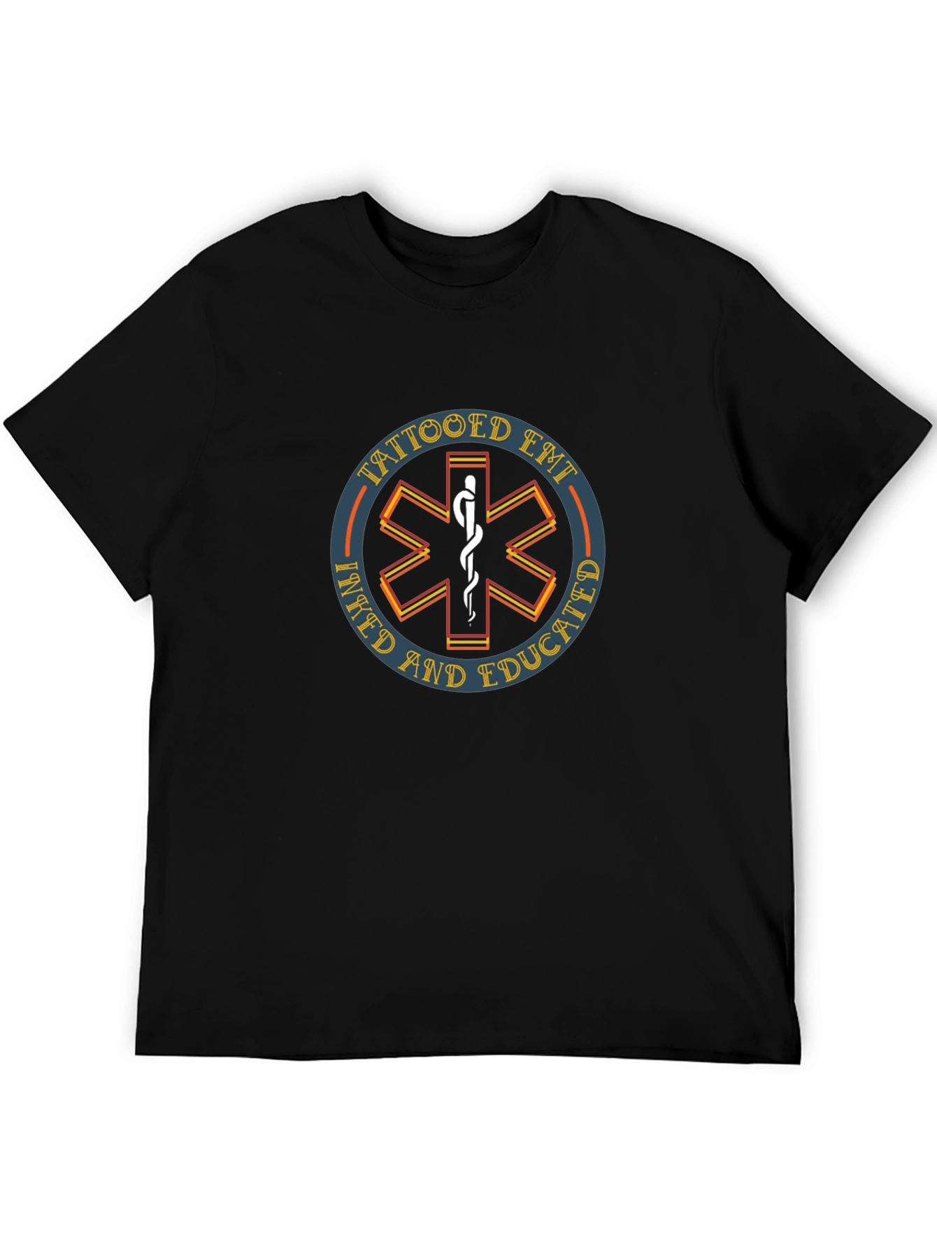 Tattooed EMT T-Shirt - Inked and Educated Design