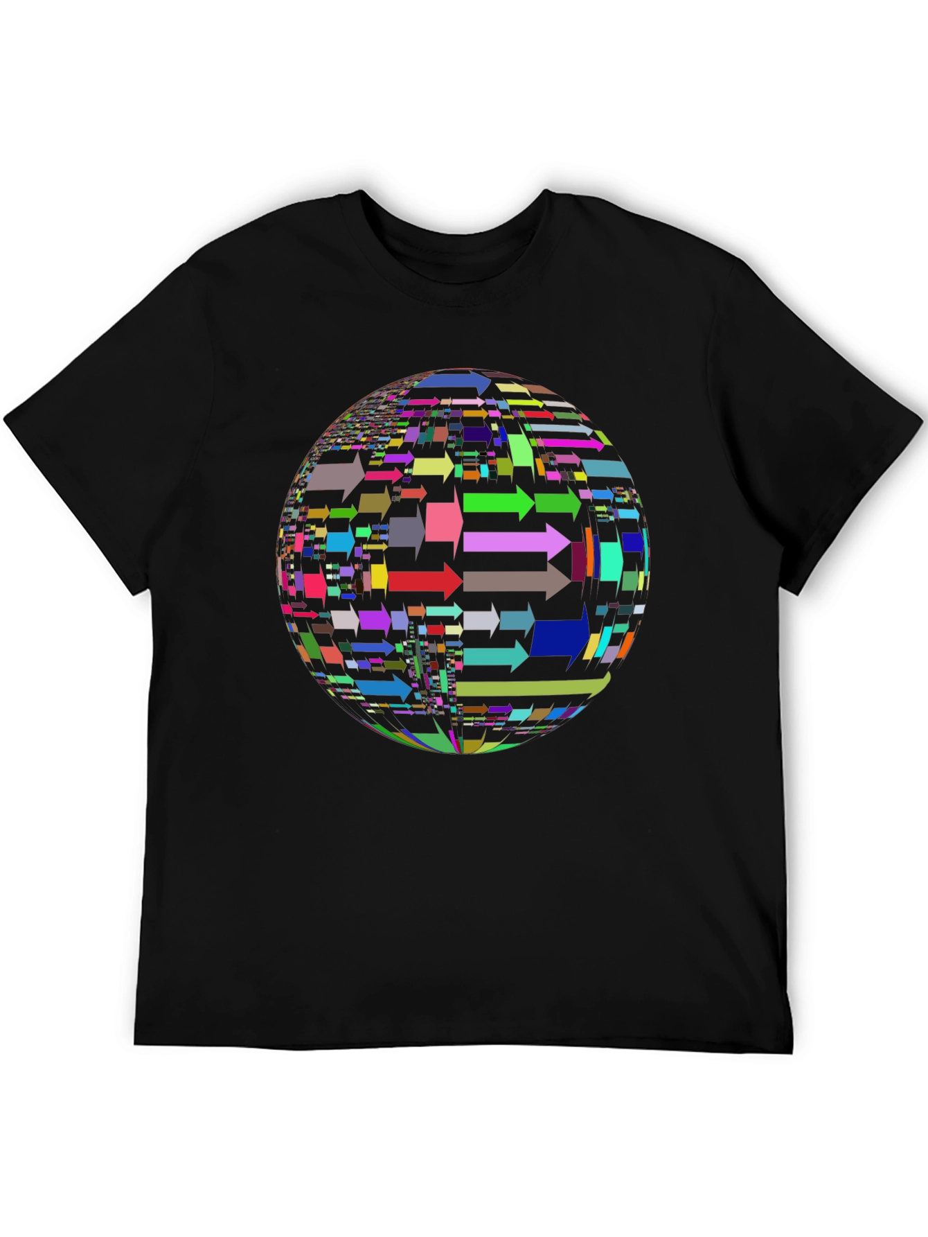 Arrow Sphere Graphic Black T-Shirt