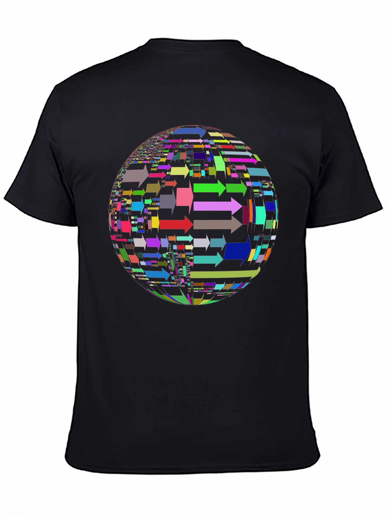 Arrow Sphere Graphic Black T-Shirt