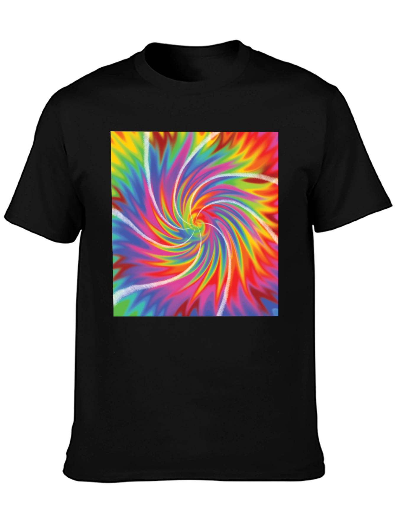 Vibrant Tie-Dye Swirl Graphic Tee - Soft & Stylish