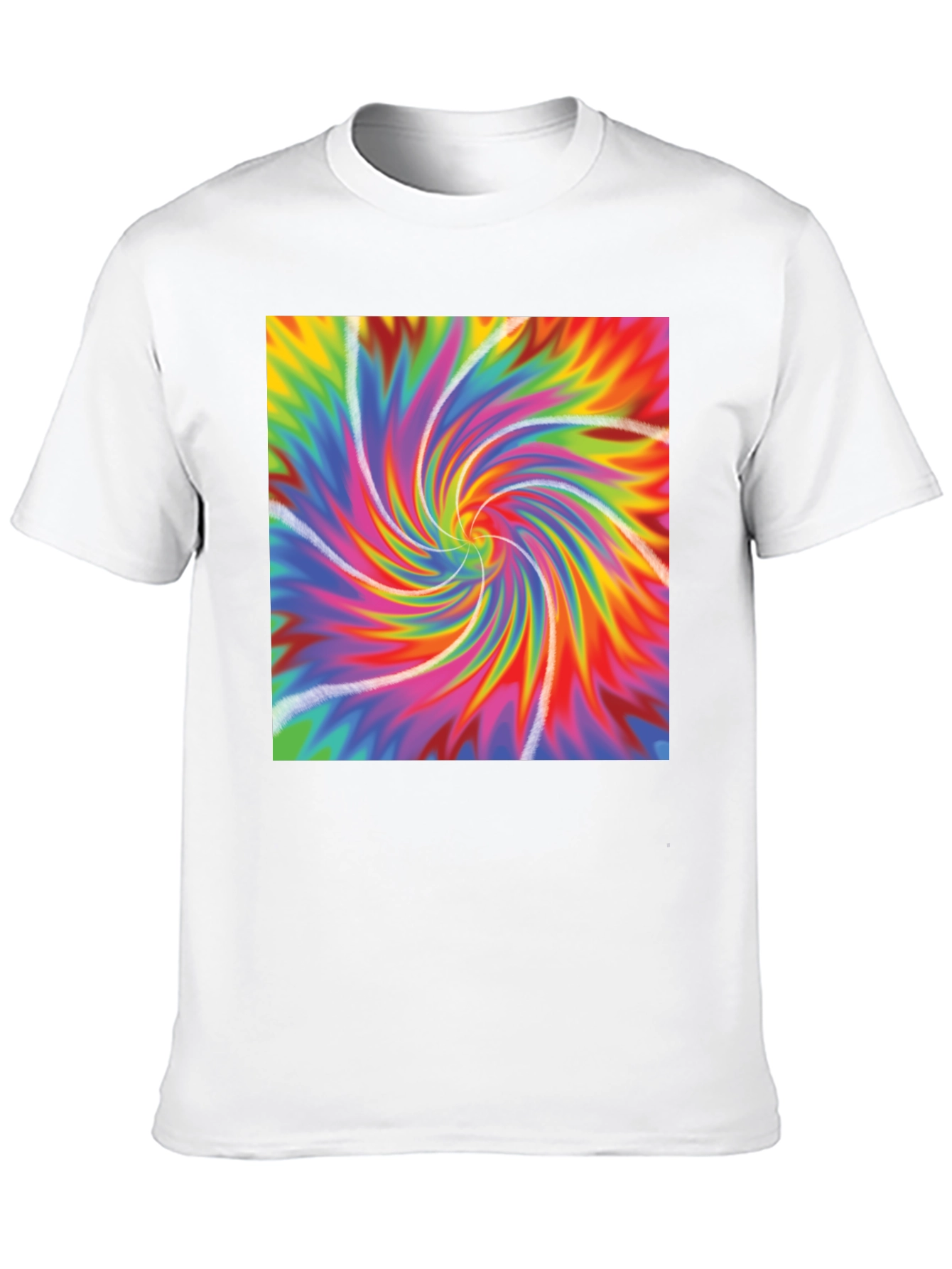 Vibrant Tie-Dye Swirl Graphic Tee - Soft & Stylish