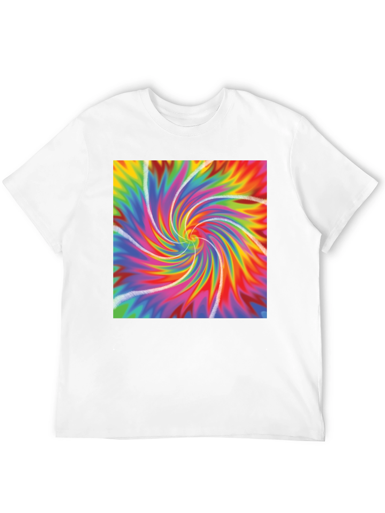 Vibrant Tie-Dye Swirl Graphic Tee - Soft & Stylish