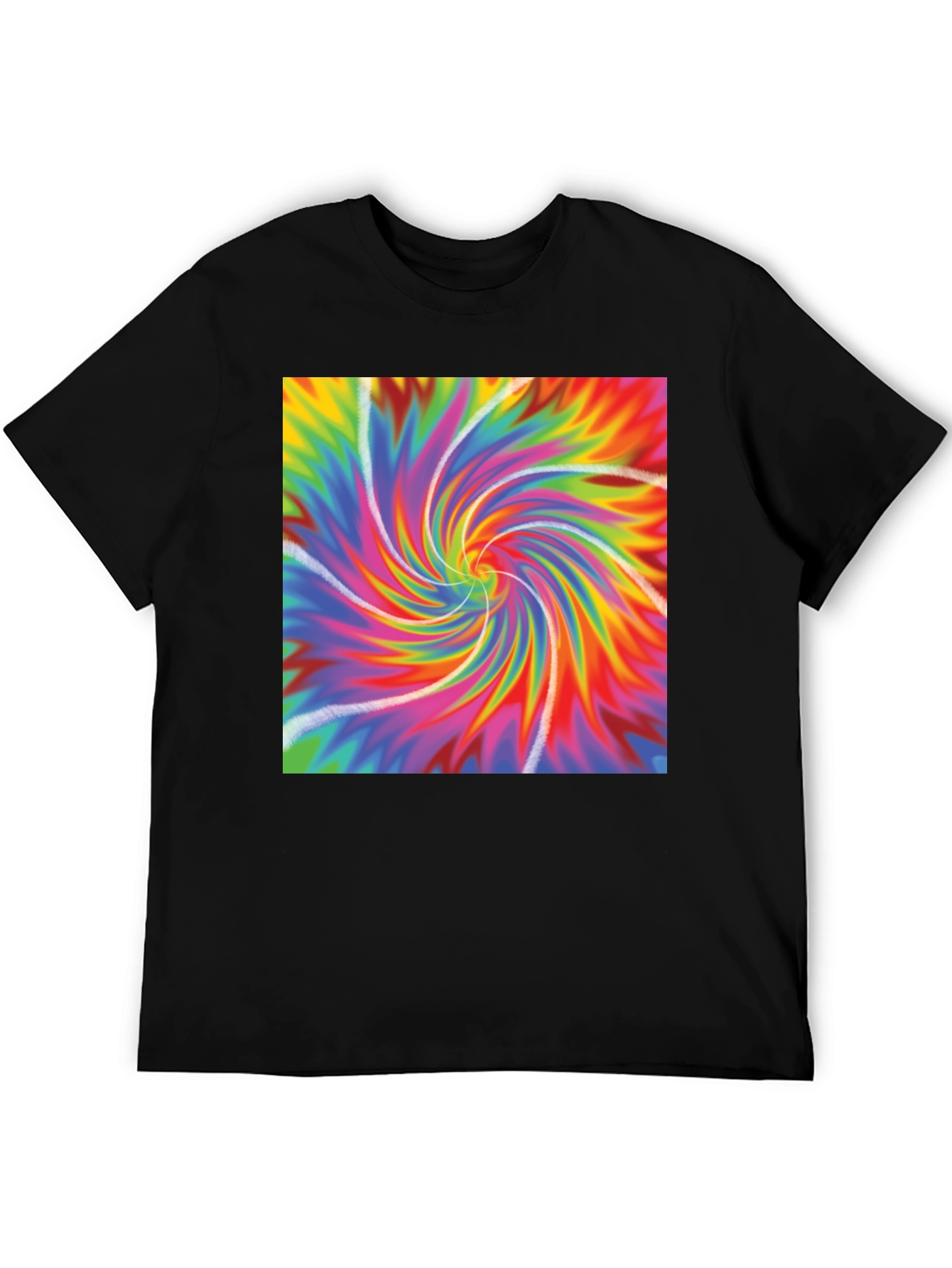 Vibrant Tie-Dye Swirl Graphic Tee - Soft & Stylish
