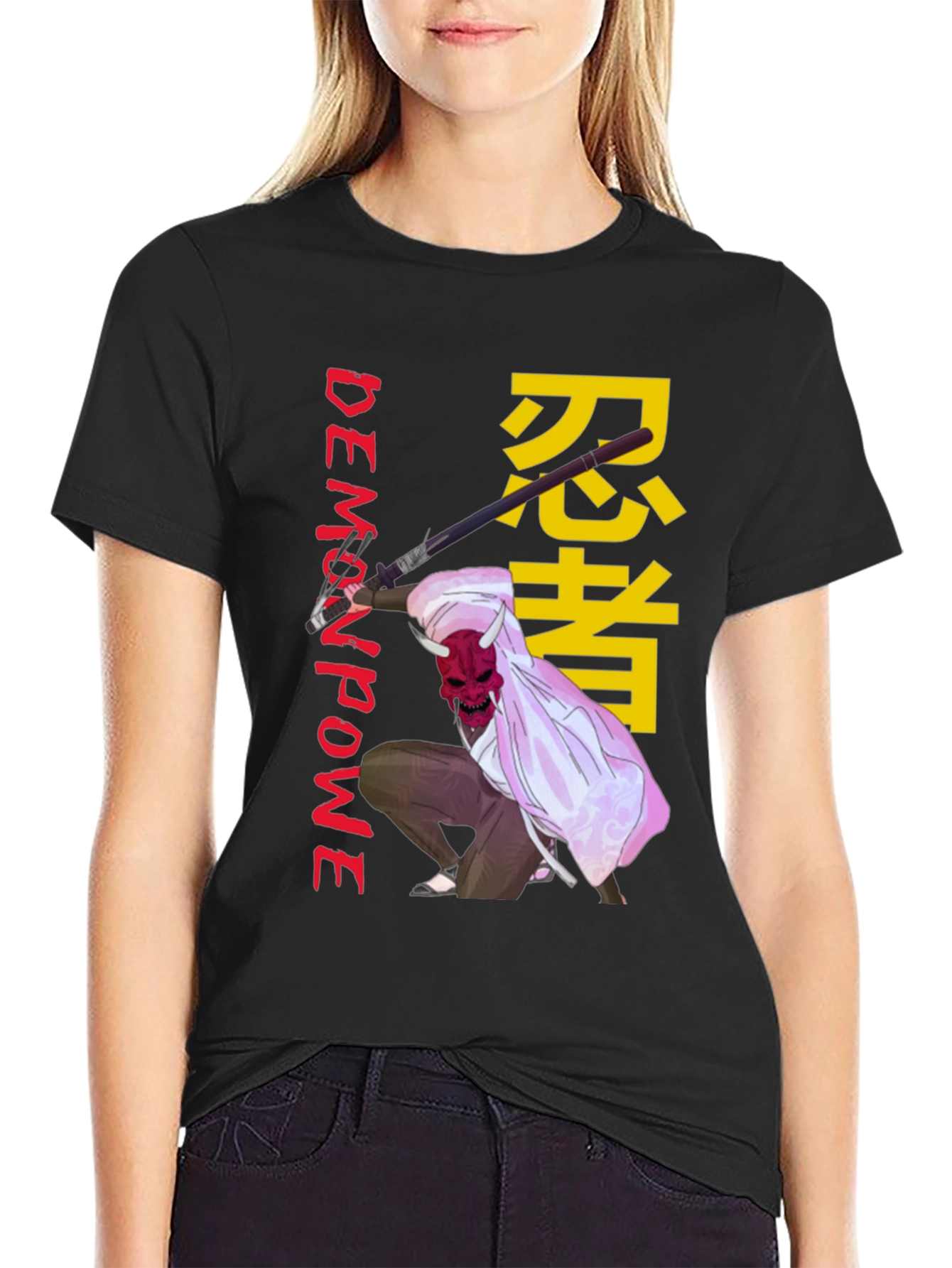 Demon Power Ninja Graphic T-Shirt
