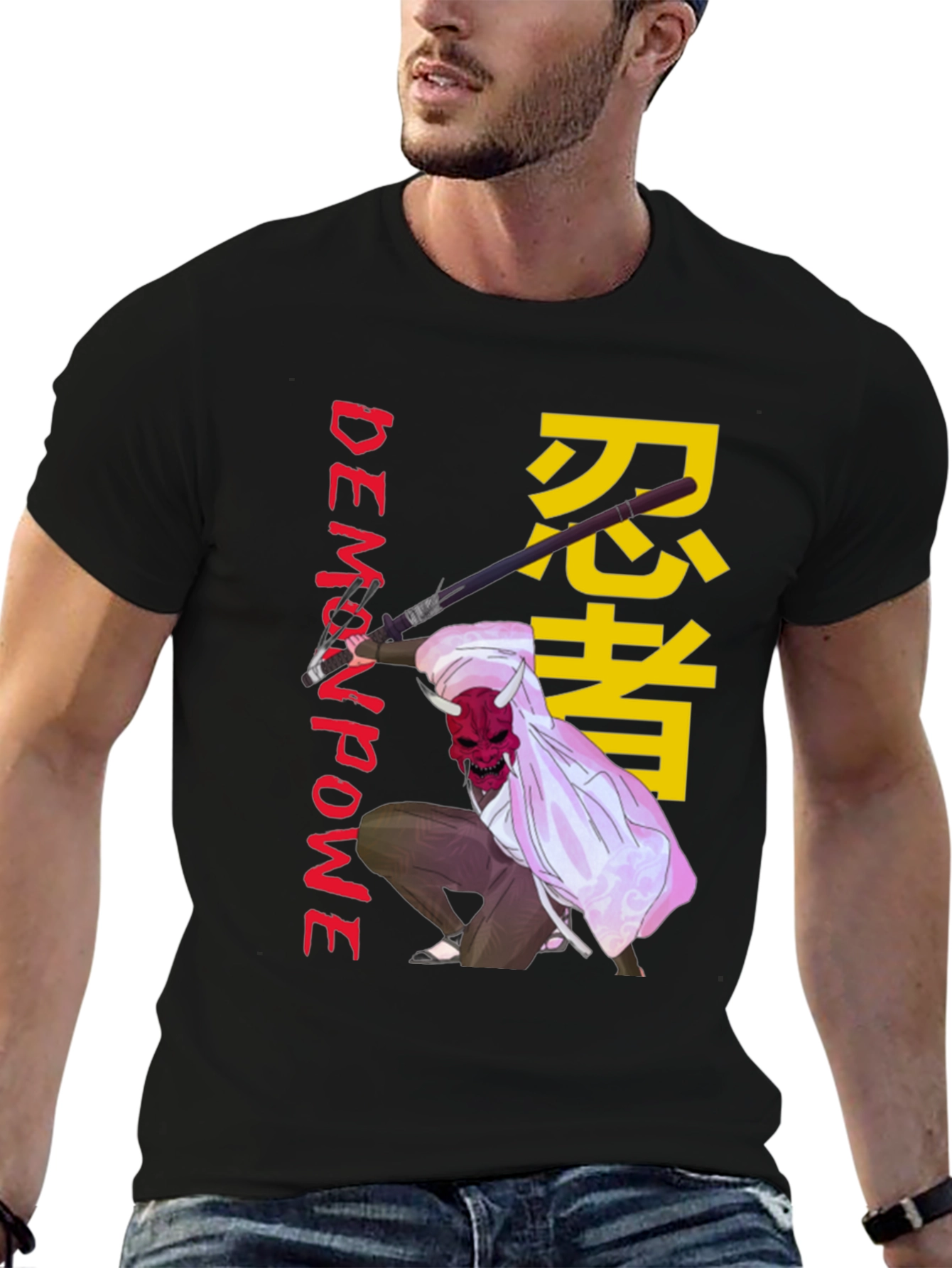 Demon Power Ninja Graphic T-Shirt