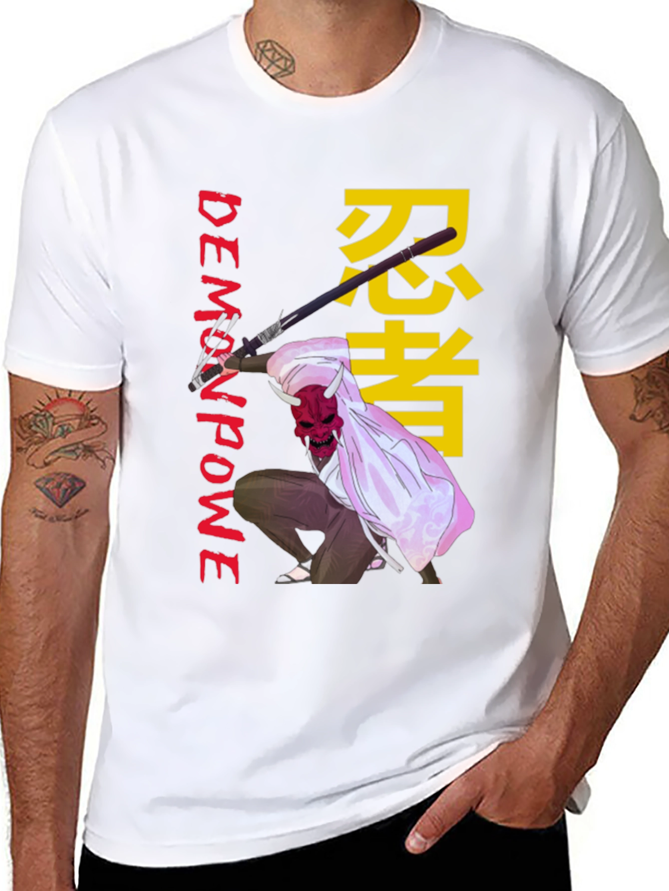 Demon Power Ninja Graphic T-Shirt
