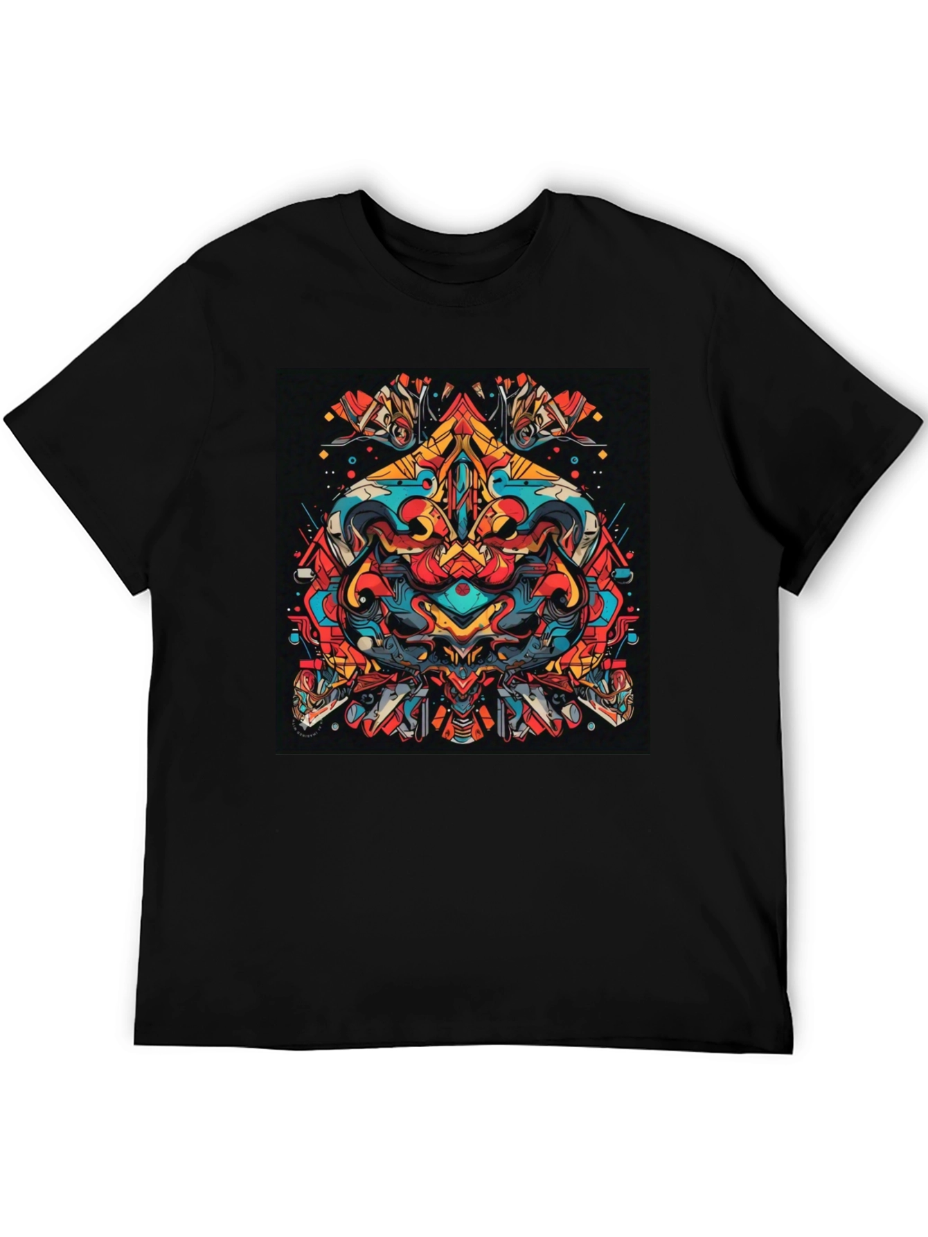 Abstract Graphic Tee - Bold Artistic Design