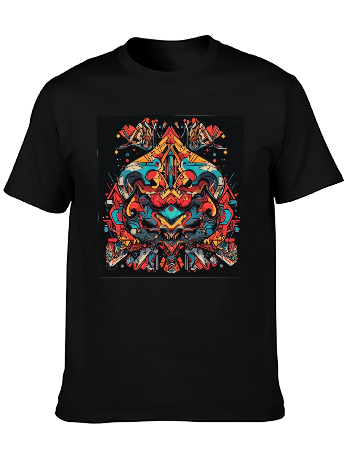 Abstract Graphic Tee - Bold Artistic Design