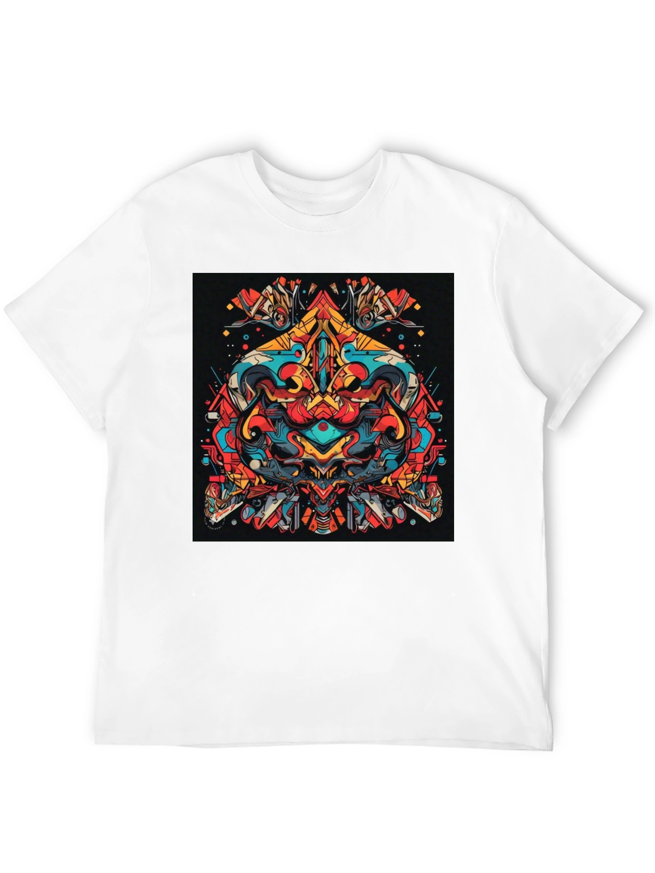 Abstract Graphic Tee - Bold Artistic Design
