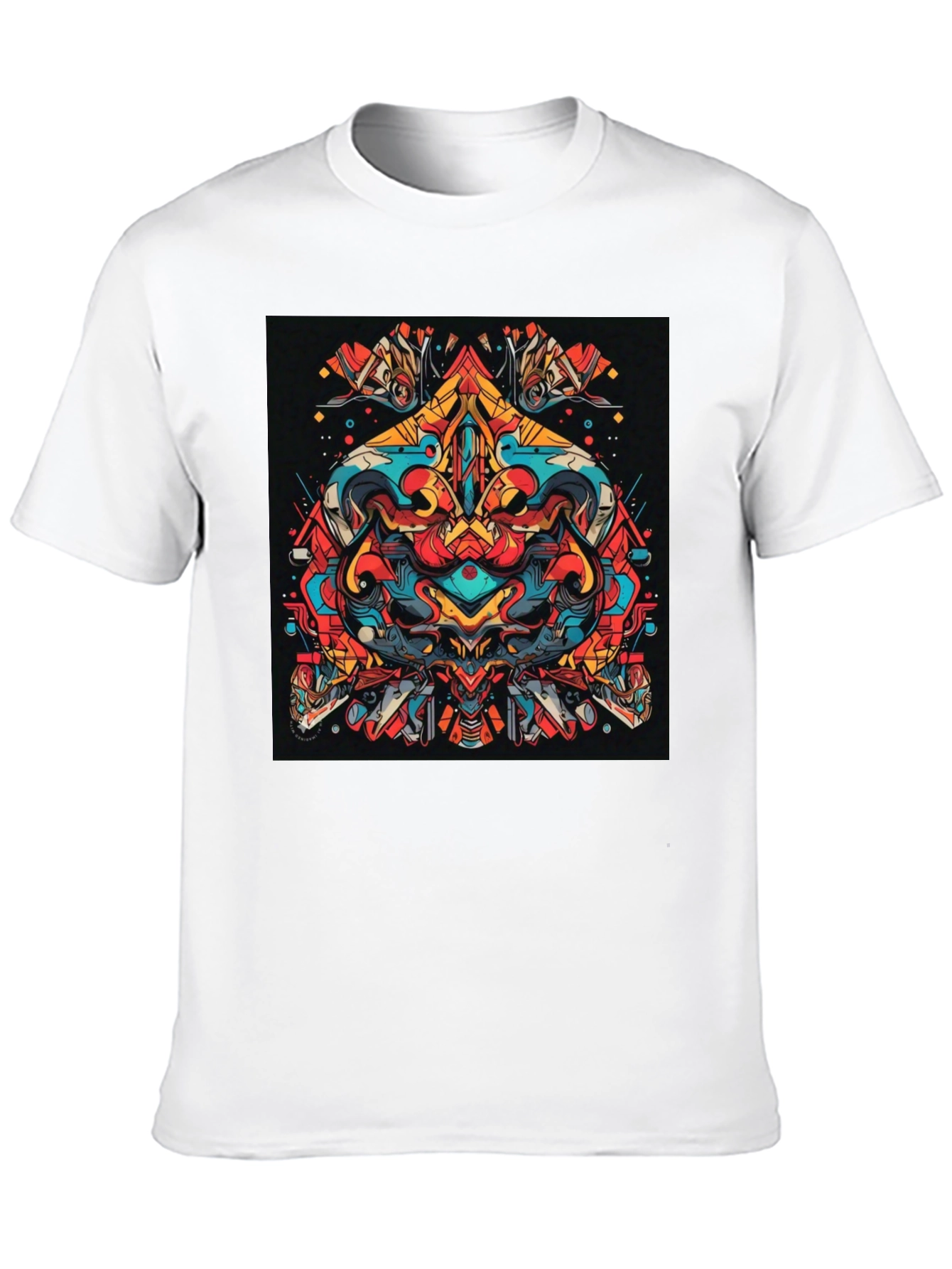 Abstract Graphic Tee - Bold Artistic Design