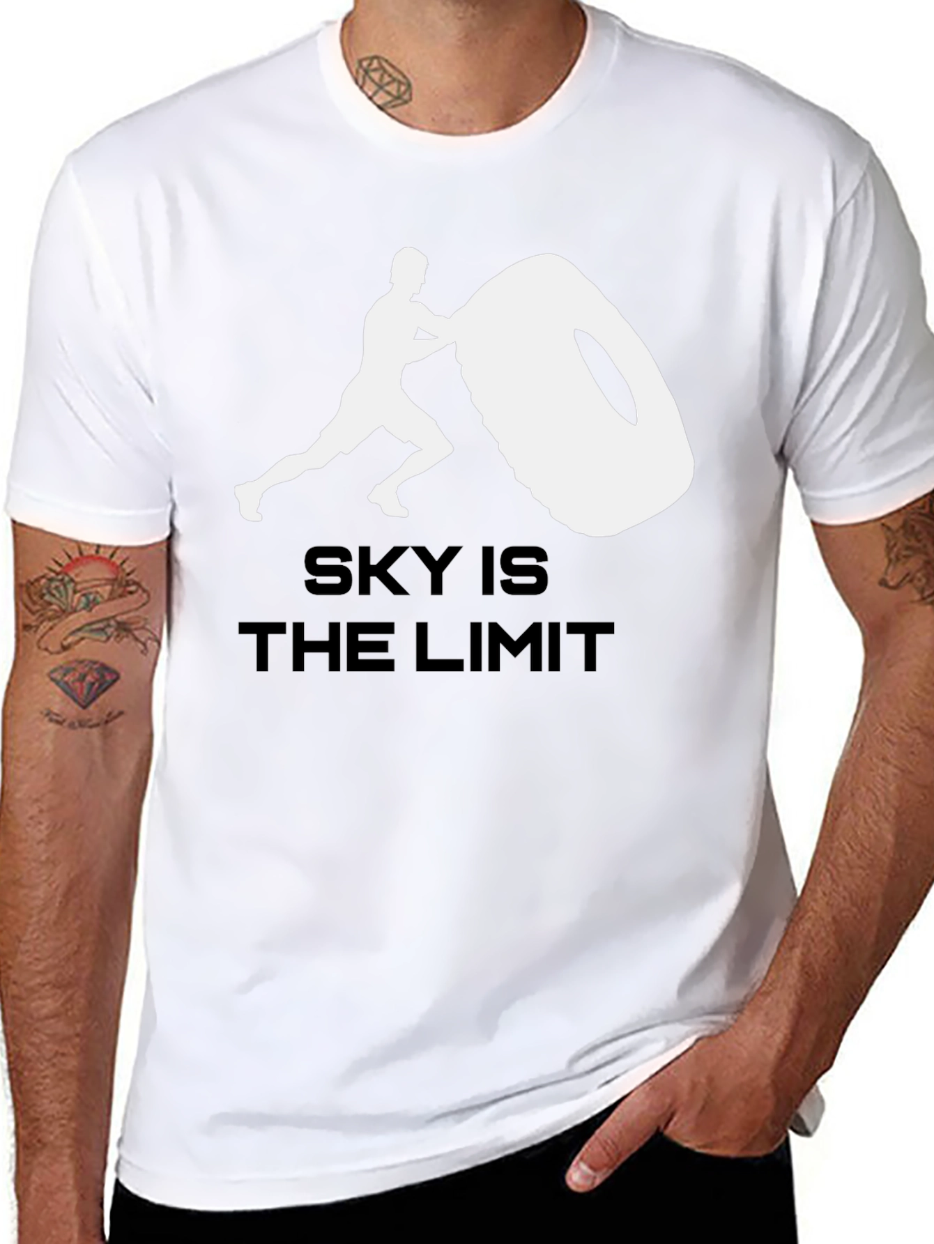 Sky is the Limit Graphic Tee - Black