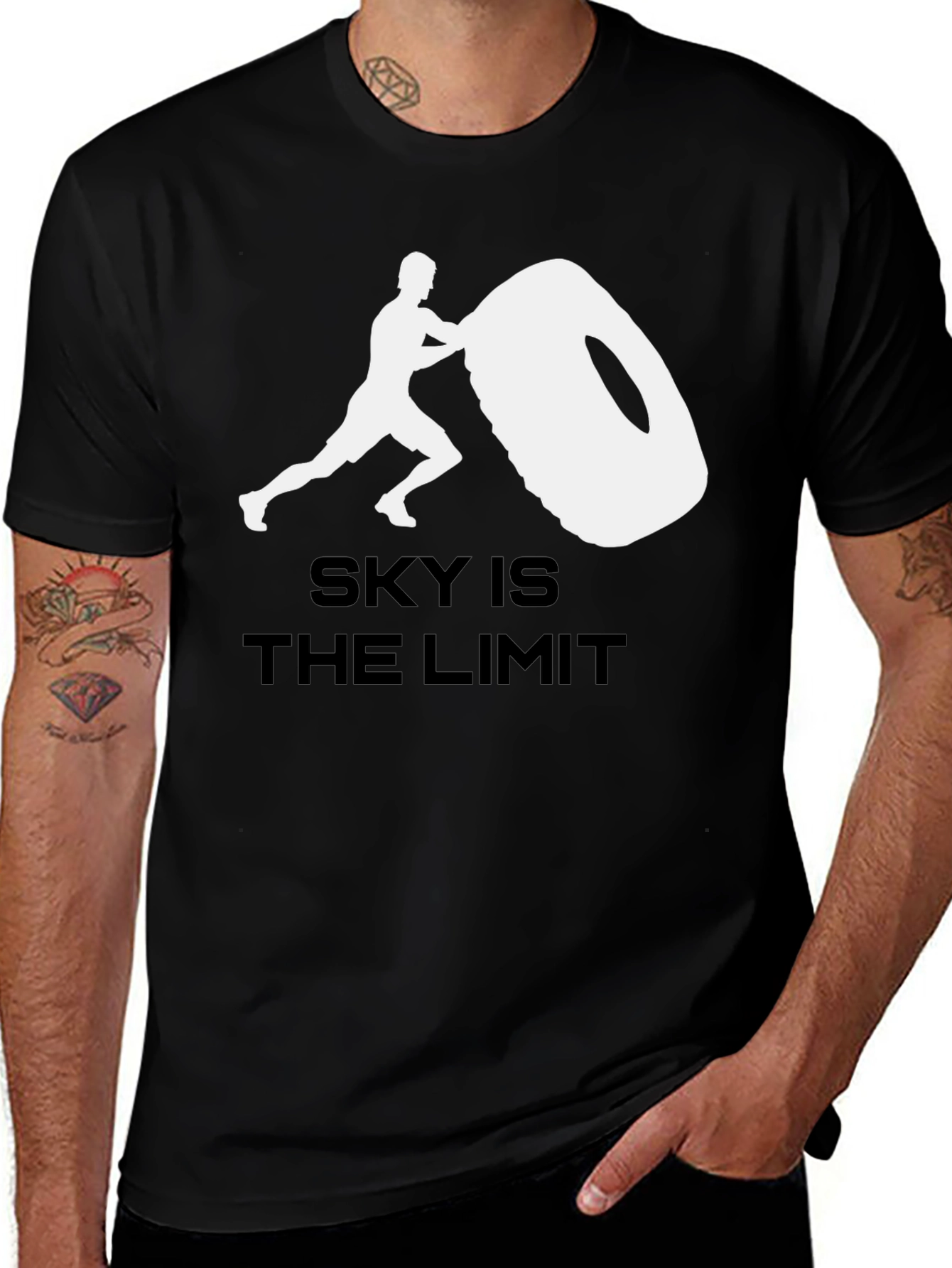 Sky is the Limit Graphic Tee - Black
