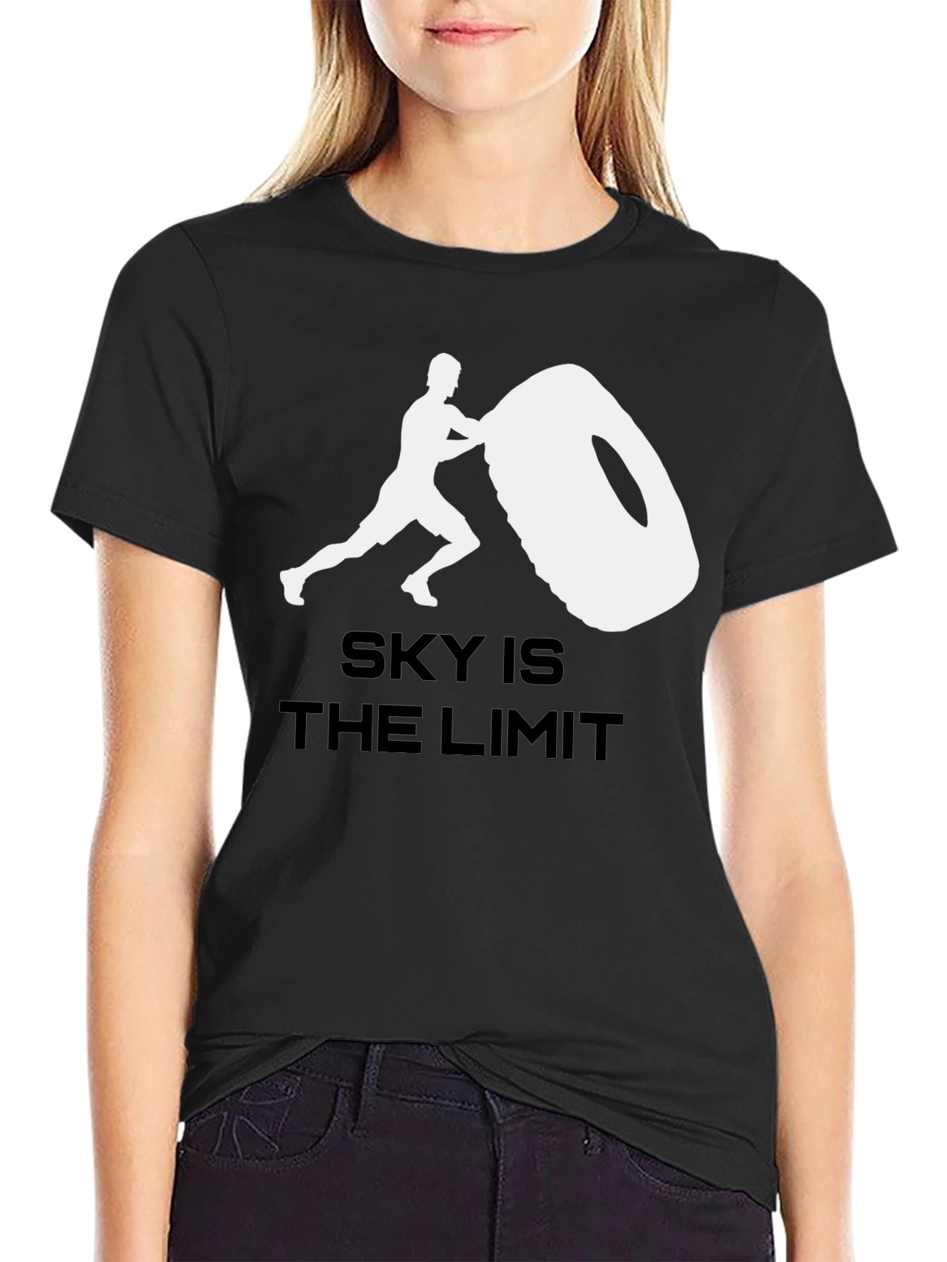 Sky is the Limit Graphic Tee - Black