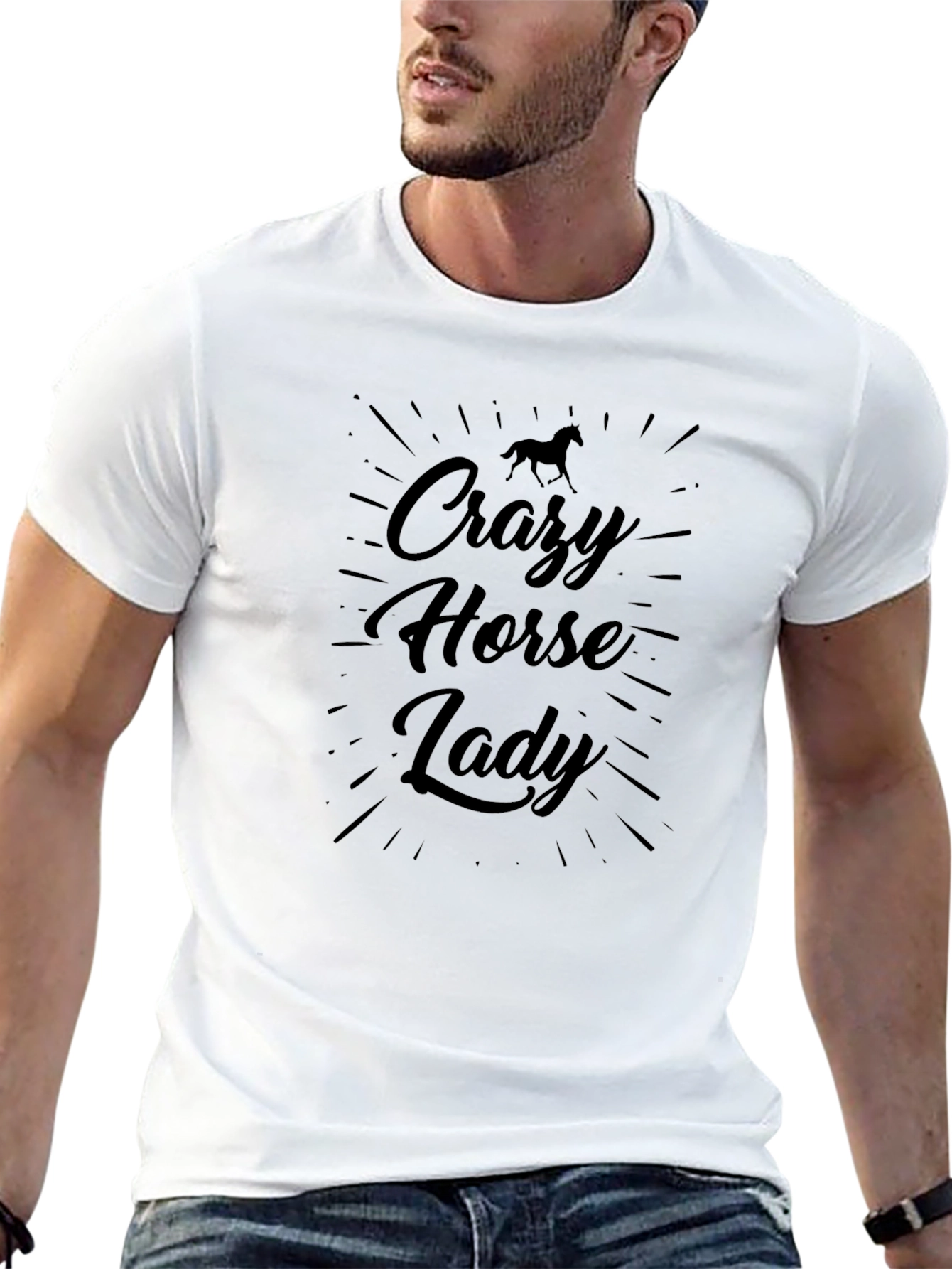Crazy Horse Lady Graphic T-Shirt